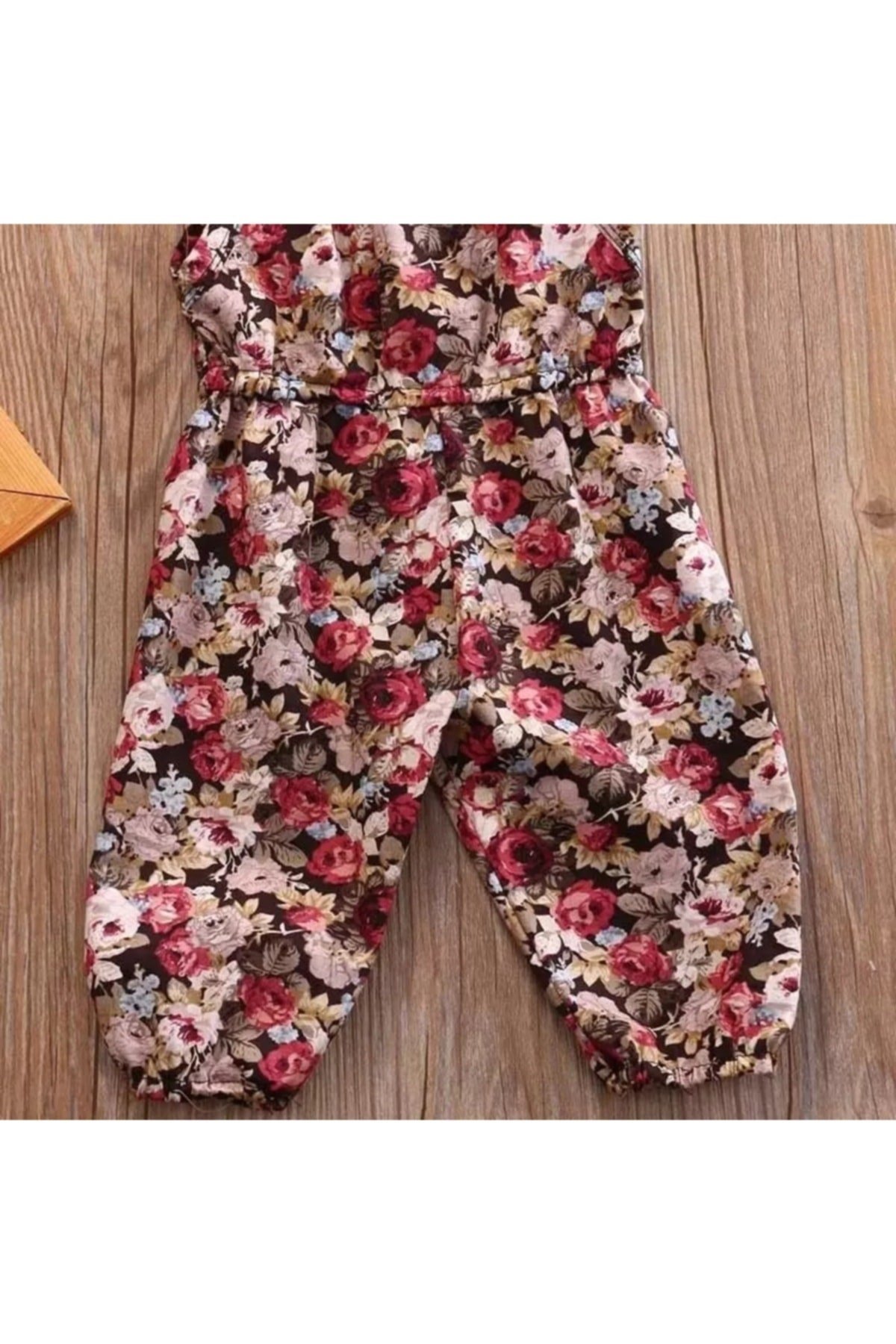 Askılı Ince Bahar Çiçeği Kız Bebek Tulum