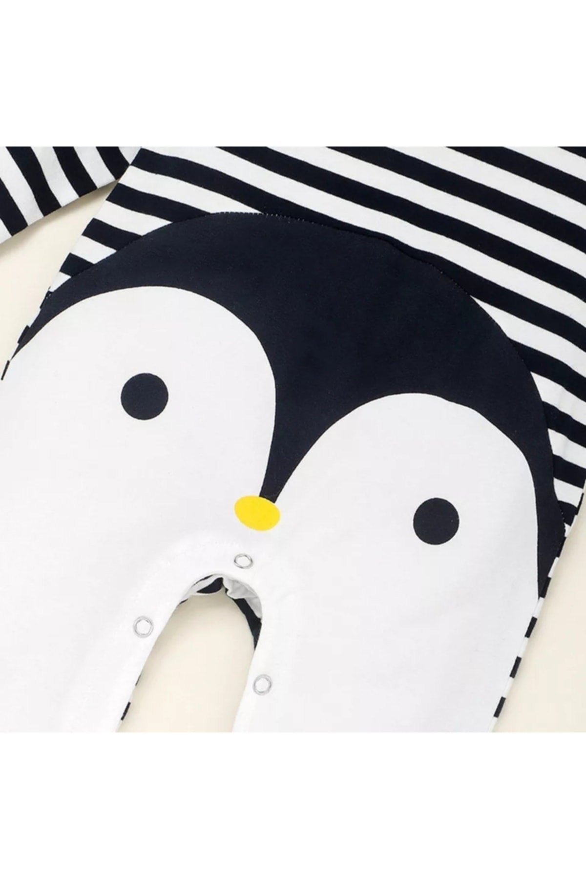Bebeu Penguen Erkek Bebek Pamuk Penye Tulum Romper
