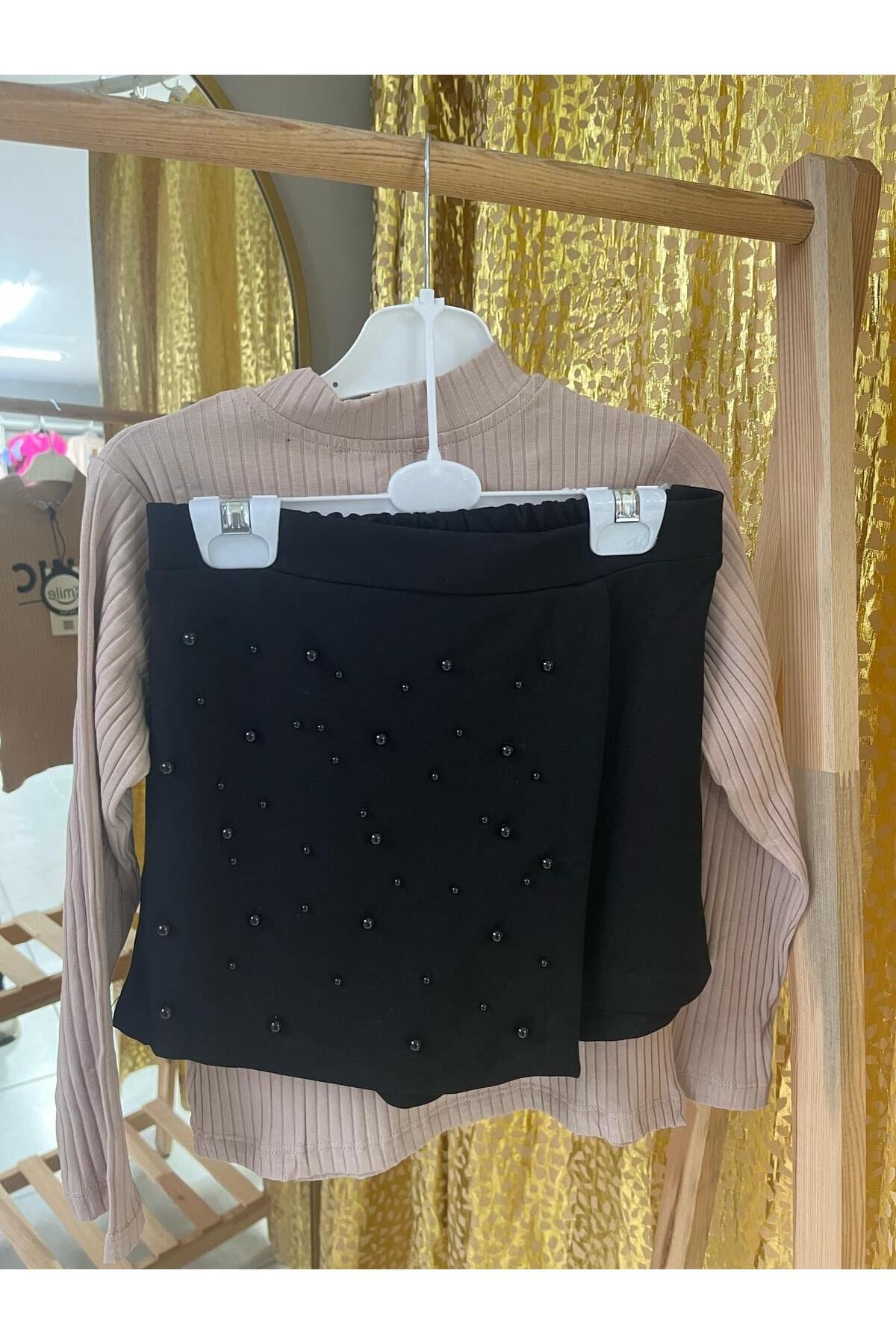 chıc pantalon etekli kız çocuk takım