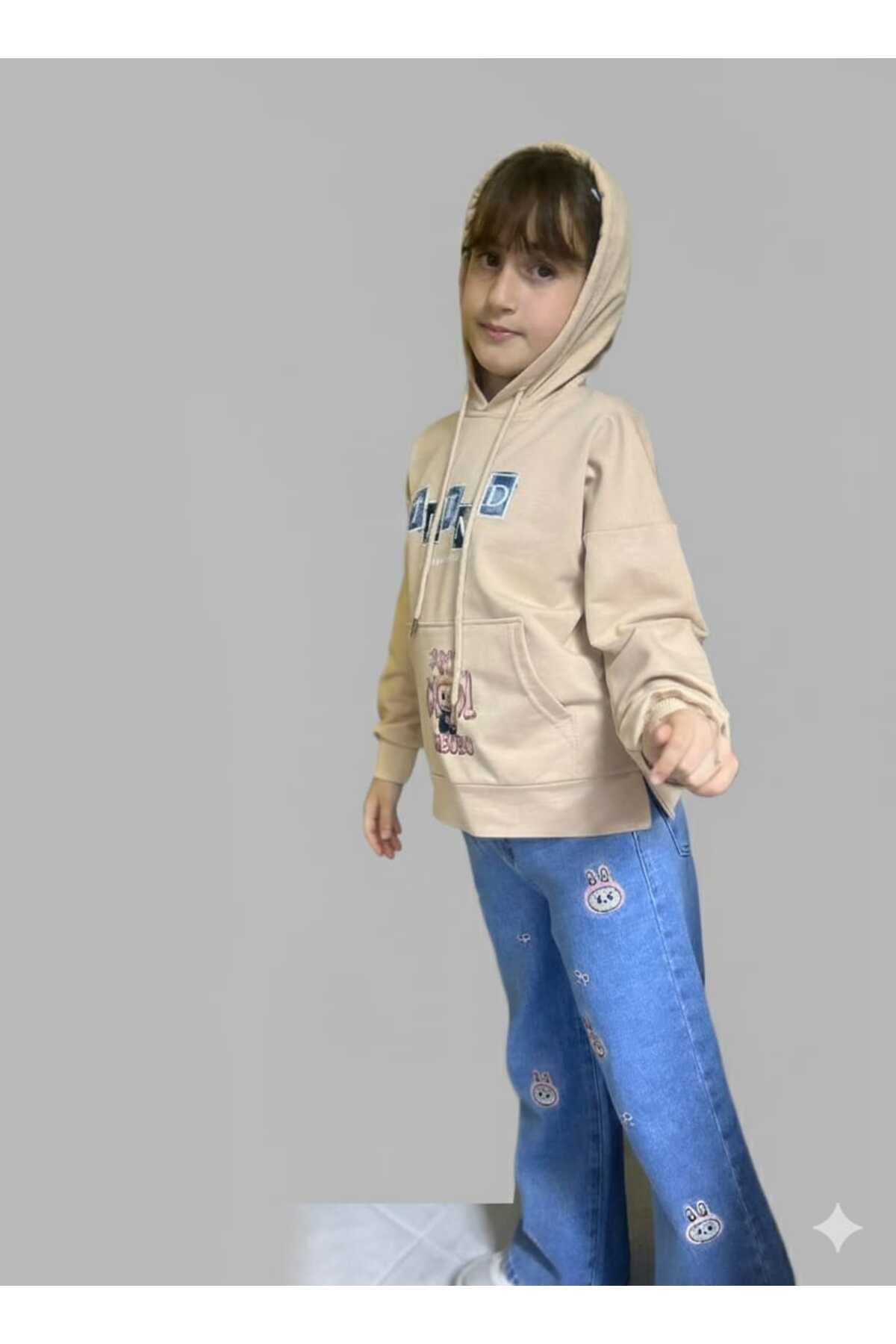 Kız Çocuk Pantolon -Sweatshirt takım