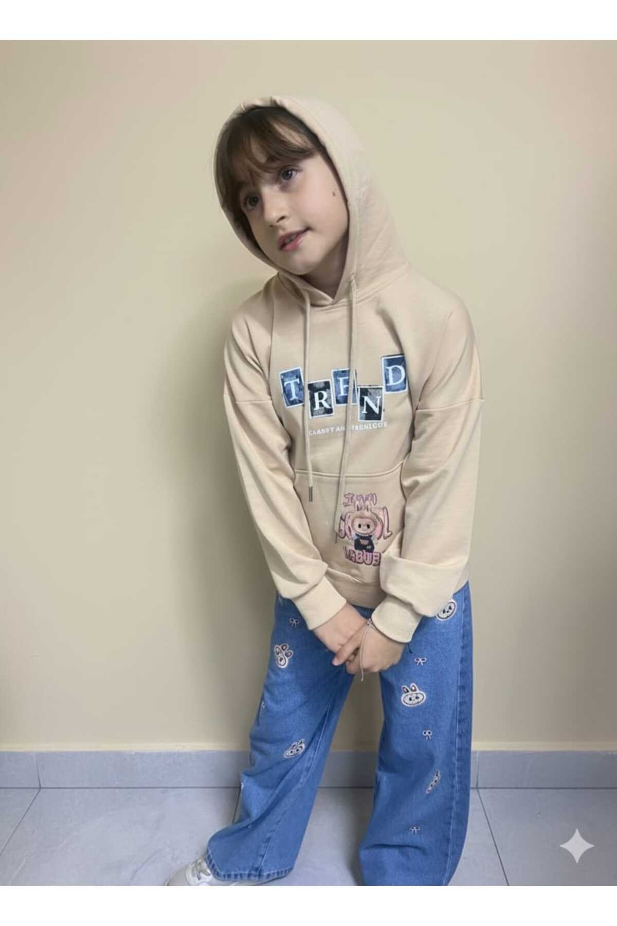 Kız Çocuk Pantolon -Sweatshirt takım