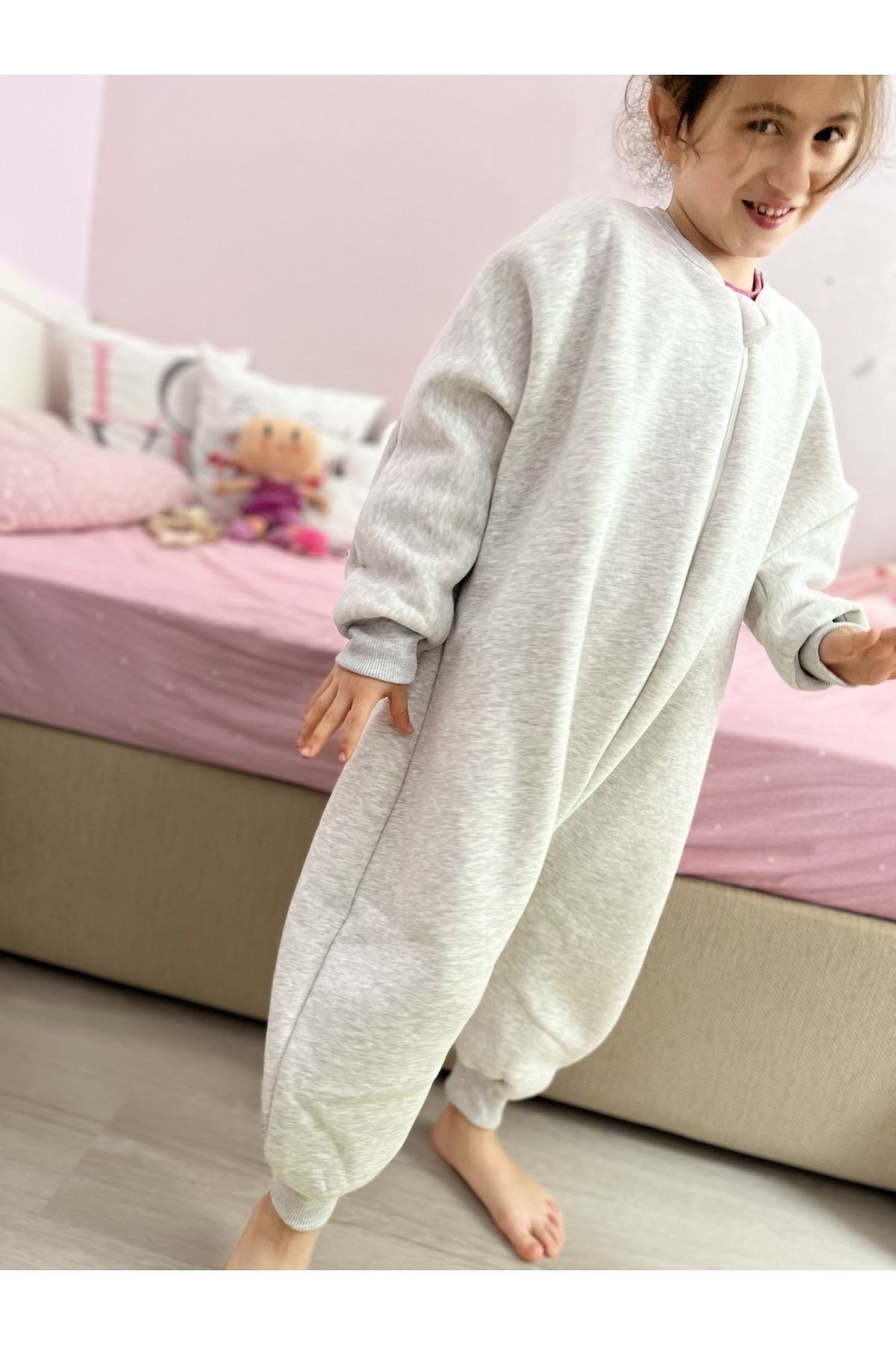 Pamuklu Pofidik 1,5 Tog Çocuk Uyku Tulumu
