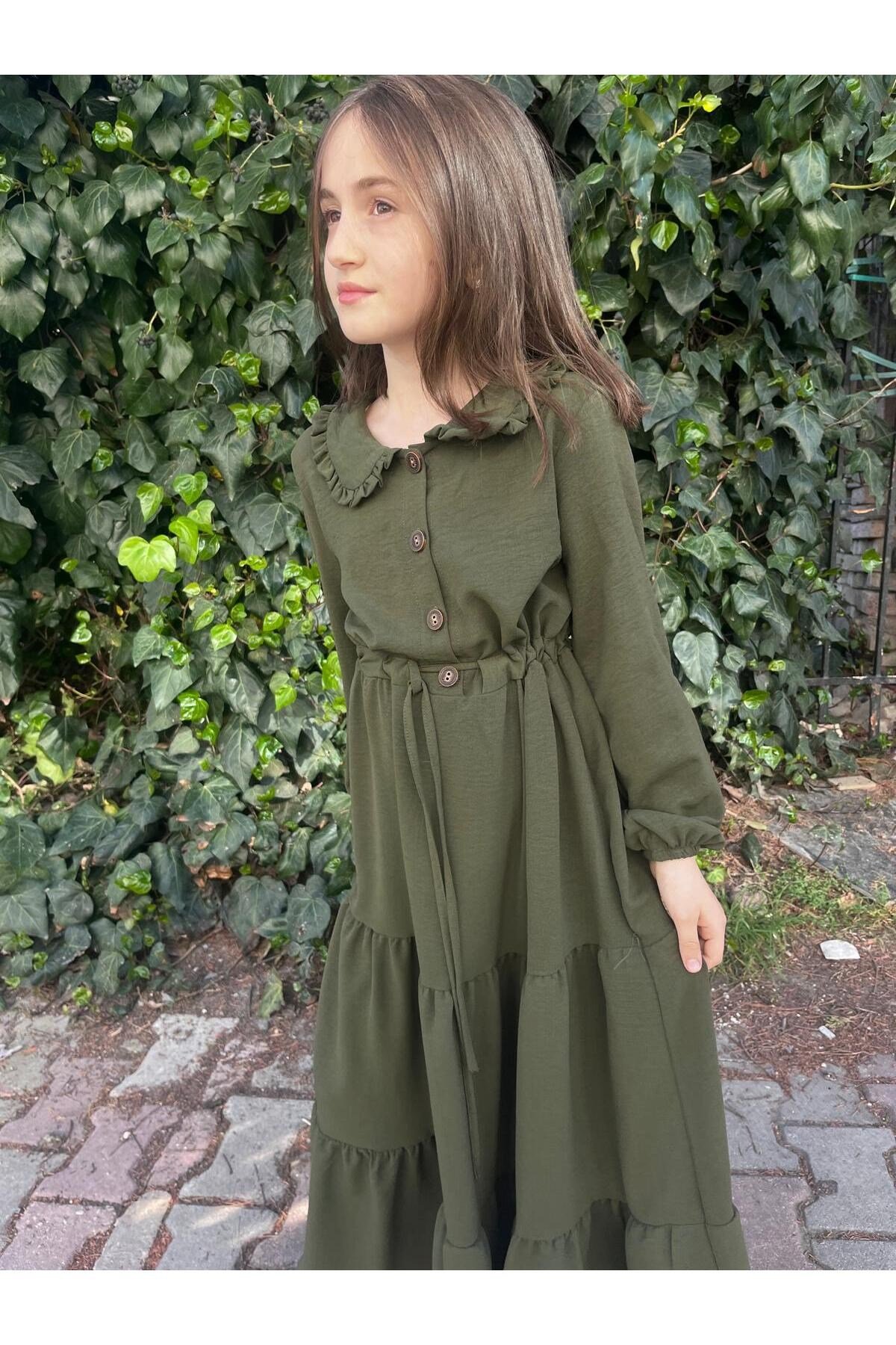 TESETTÜRLÜ ÇOCUK BOYDAN ELBİSE