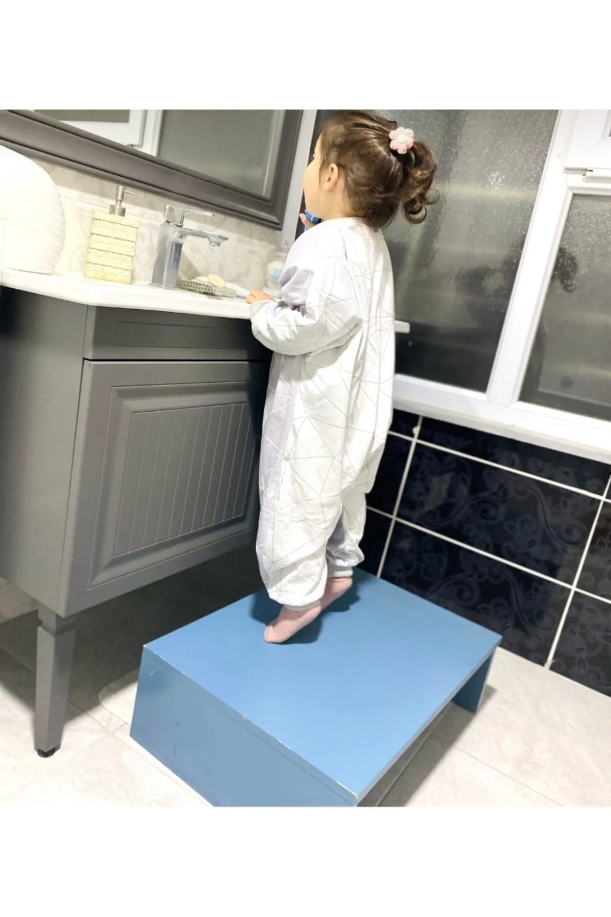 Yeni Şalvar Model %100 Organik Pamuk Penye 0,5tog Antialerjik Geometrik Desenli Elyafsız Uyku Tulumu