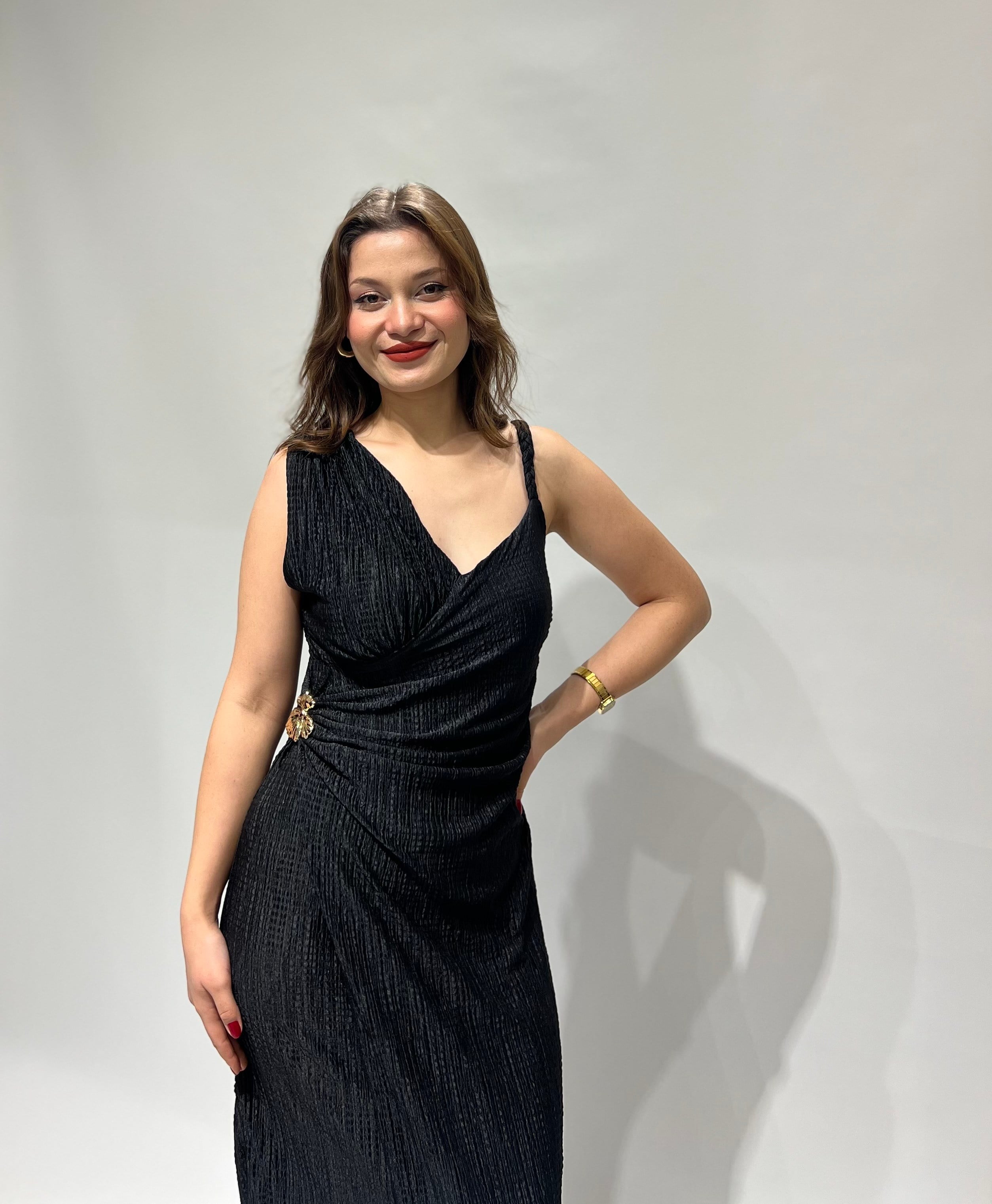 Siyah Milano Elbise