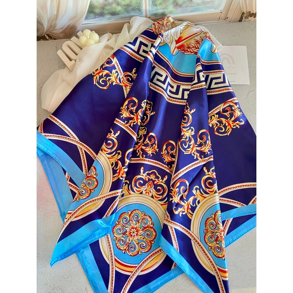 90x90 FULAR EŞARP ETNİK DESENLİ