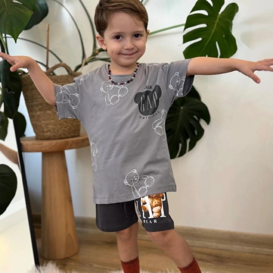 ANTRASİT GAP ŞORTLU ALT ÜST TAKIM