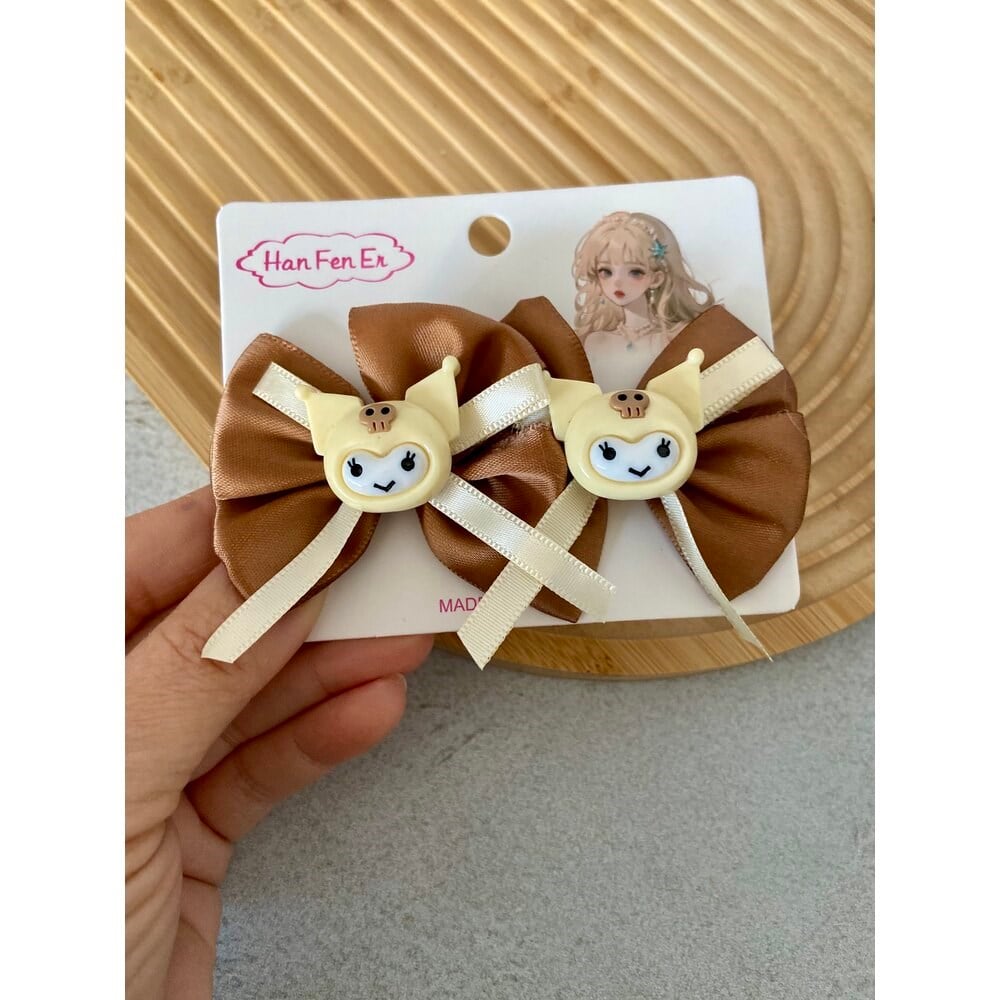 KUROMİ KAHVE ÇİFTLİ LASTİK TOKA