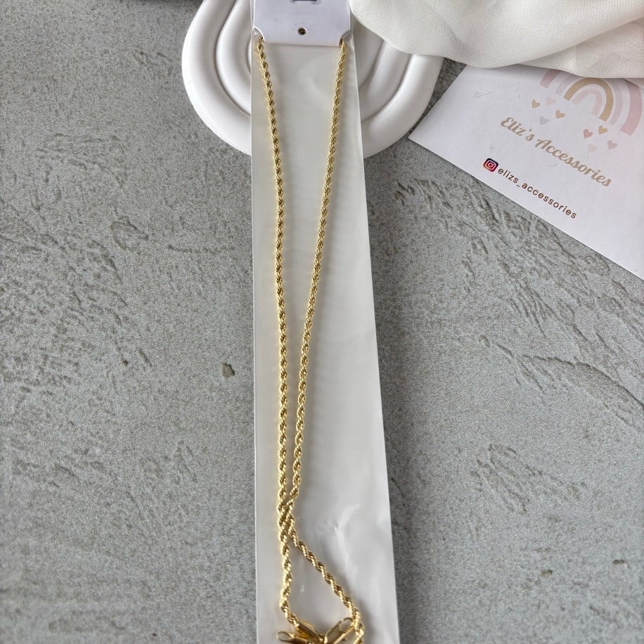 VİP GOLD BURGU KOLYE