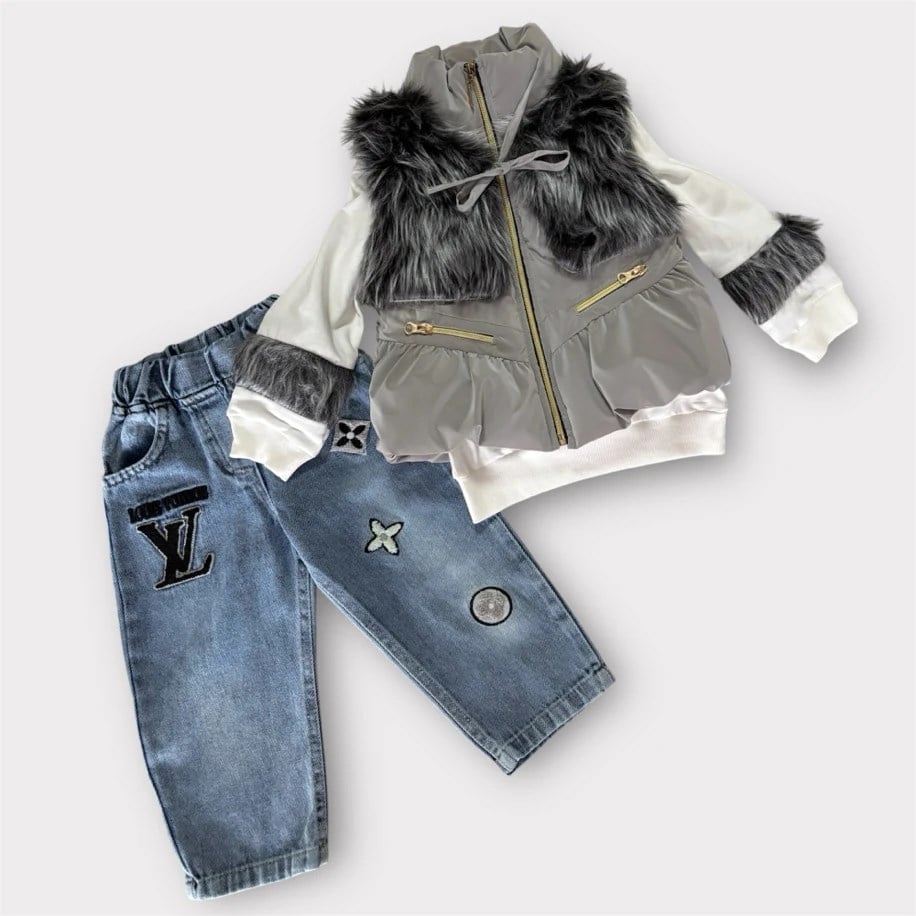 YELEK,DENİM JEAN, BADİ 3’LÜ SET