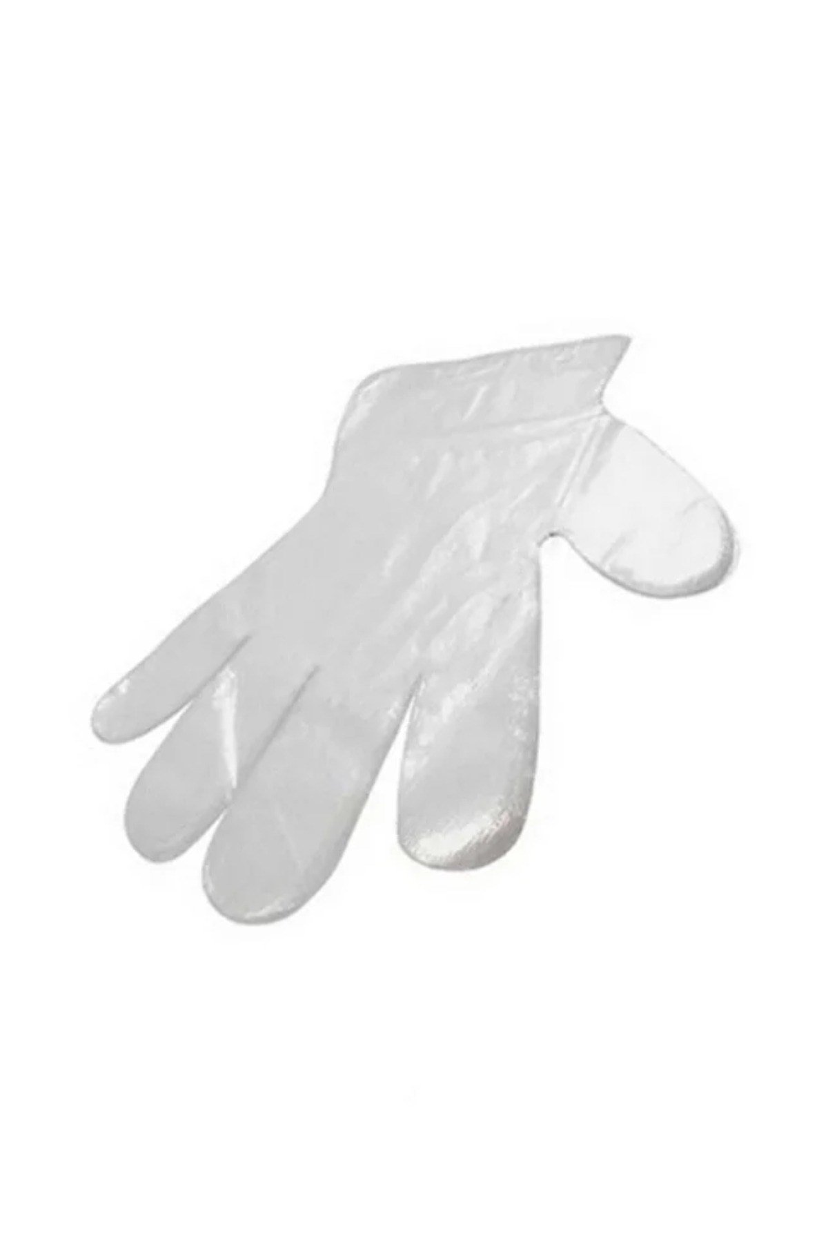 100 Adet Kullan At Şeffaf Eldiven Standart Beden Çok Amaçlı Yemek-Temizlik Eldiveni