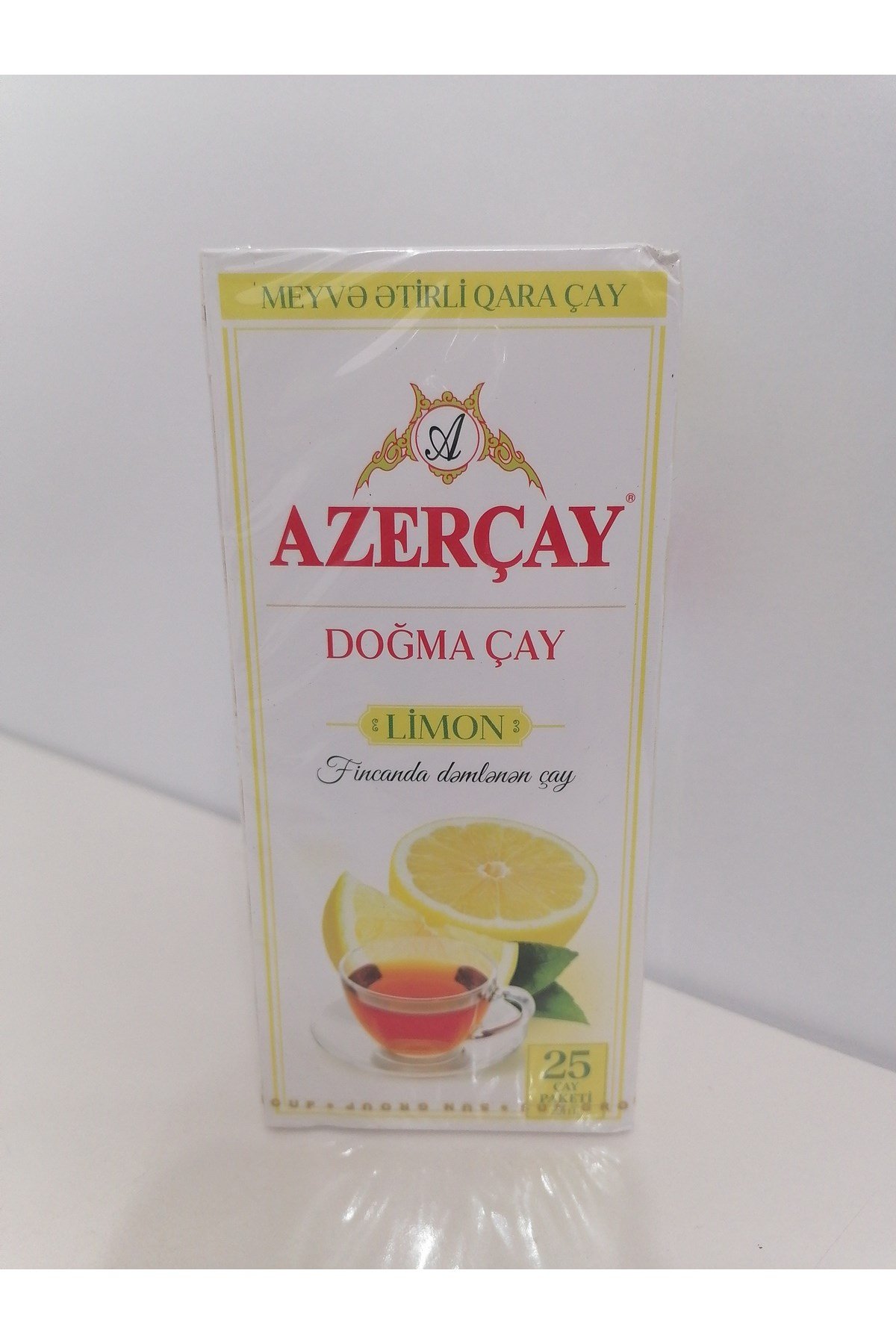 Azer Çay Doğma Buket Limonlu Siyah Bardak Çay 25li