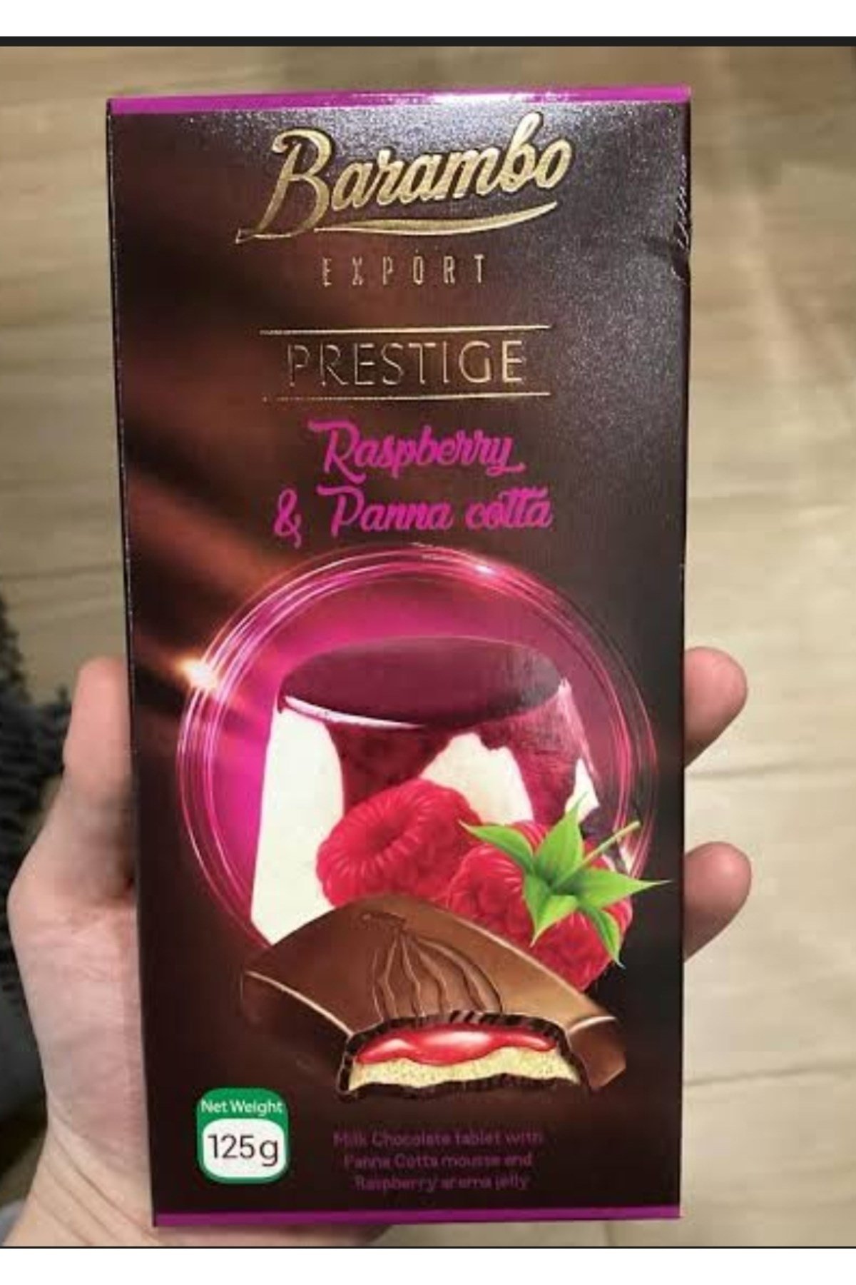 Barambo prestıge raspberry panna cotta 125 gr