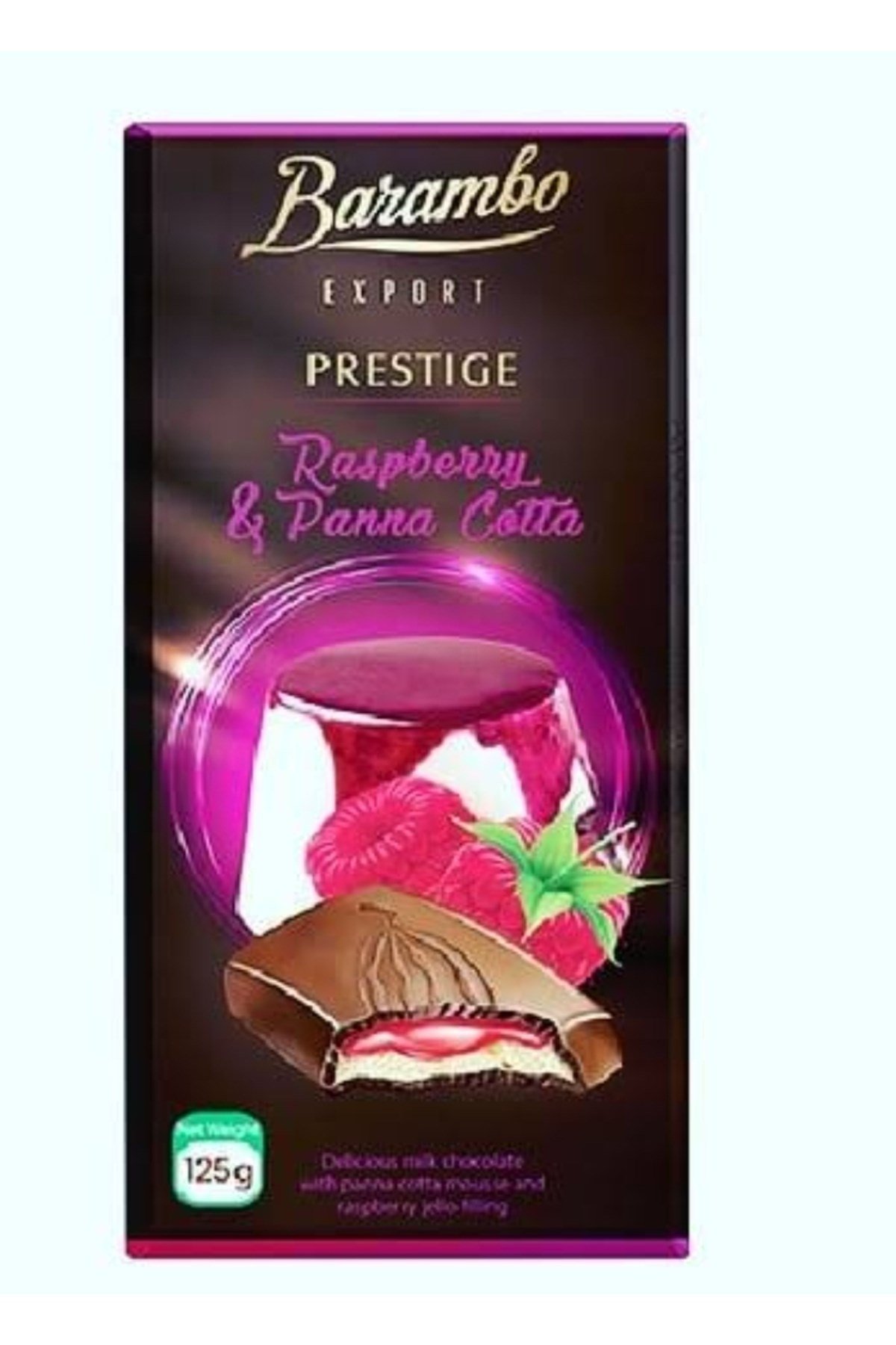 Barambo prestıge raspberry panna cotta 125 gr