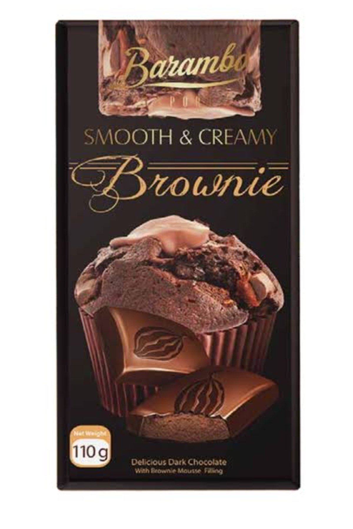 Barambo Smooth Creamy Brownie Çikolata Bar 110g