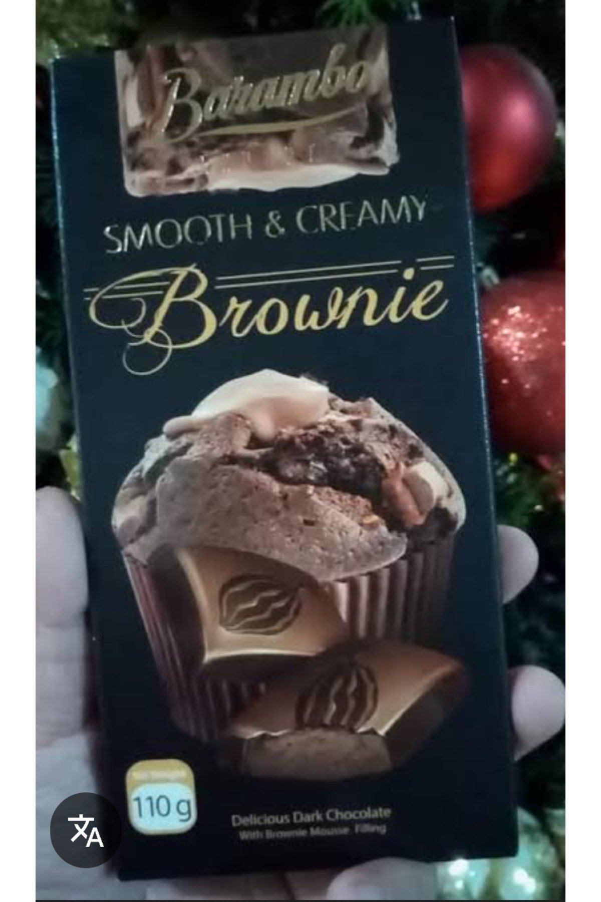 Barambo Smooth Creamy Brownie Çikolata Bar 110g