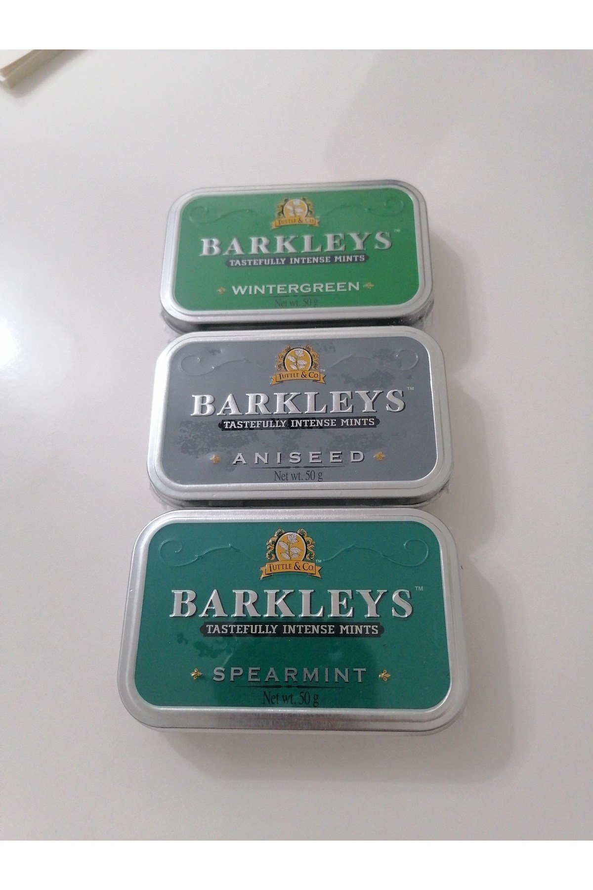 Barkleys Nane Şeker 3’lü Set 50g x3 Wintergreen Spearmint Aniseed