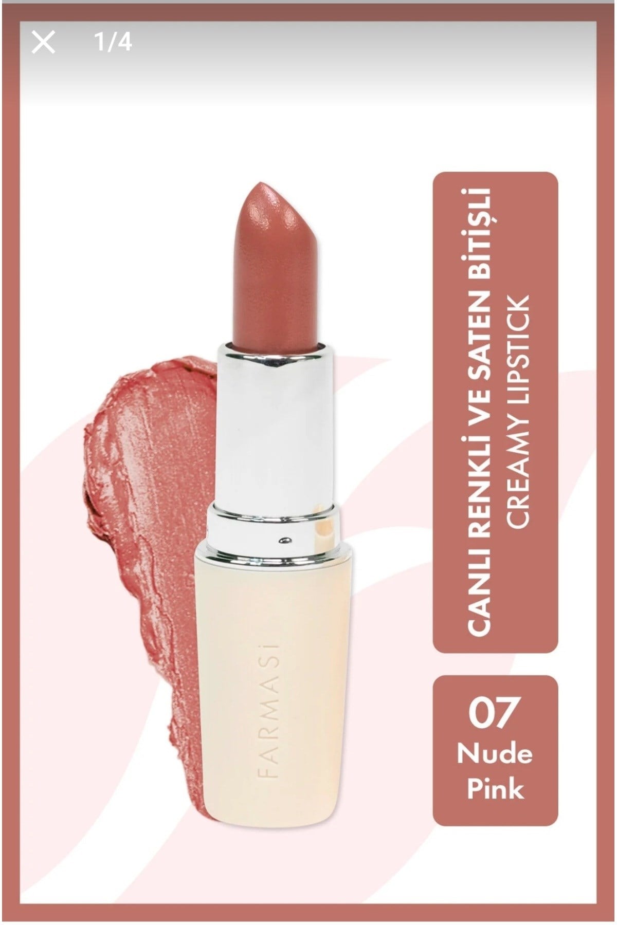 Creamy Lipstick Ruj 07 Nude Pink