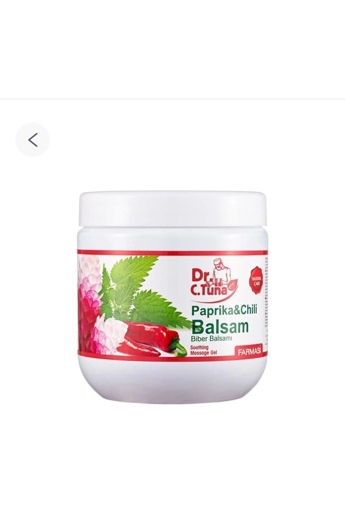 Dr. C. Tuna Paprika Özlü Masaj Balsam 500 ml