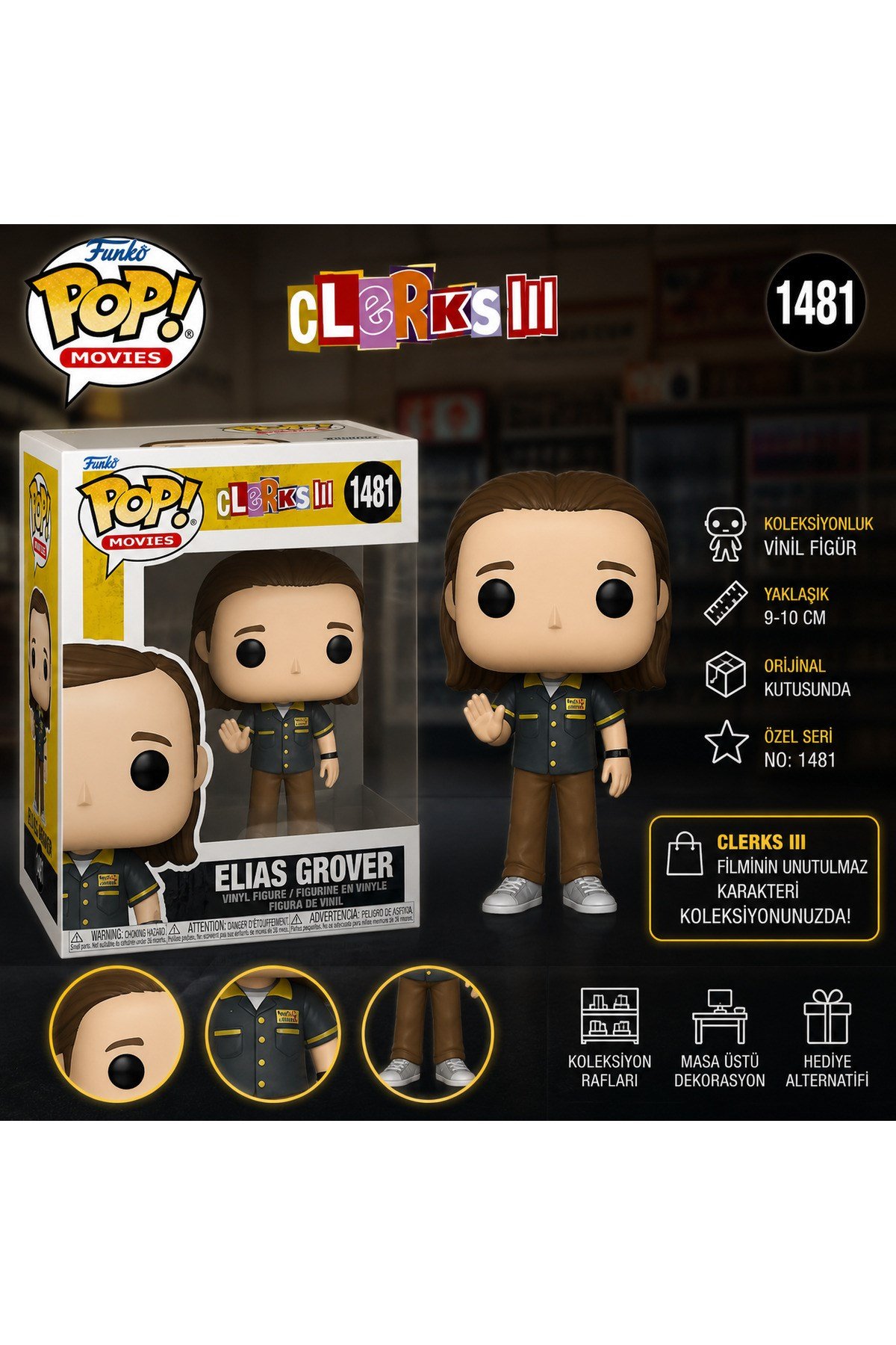 Funko pop Elıas Grover oyuncak 1481
