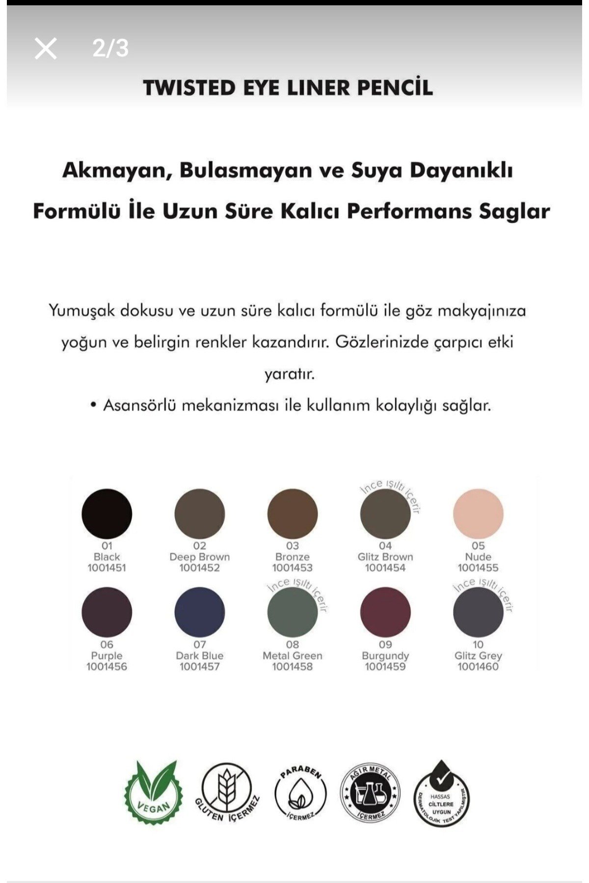 Göz Kalemi Siyah