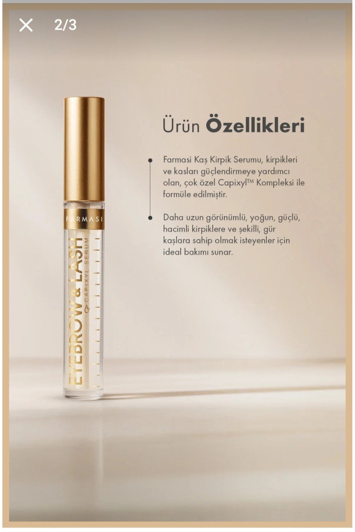 Kaş & Kirpik Güçlendirici Yoğun Bakım Serumu 12 ml