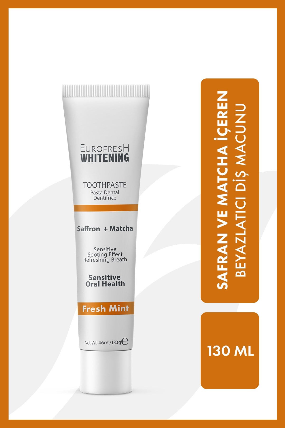 Matcha ve Safran Içeren Beyazlatıcı Diş Macunu 130 ml
