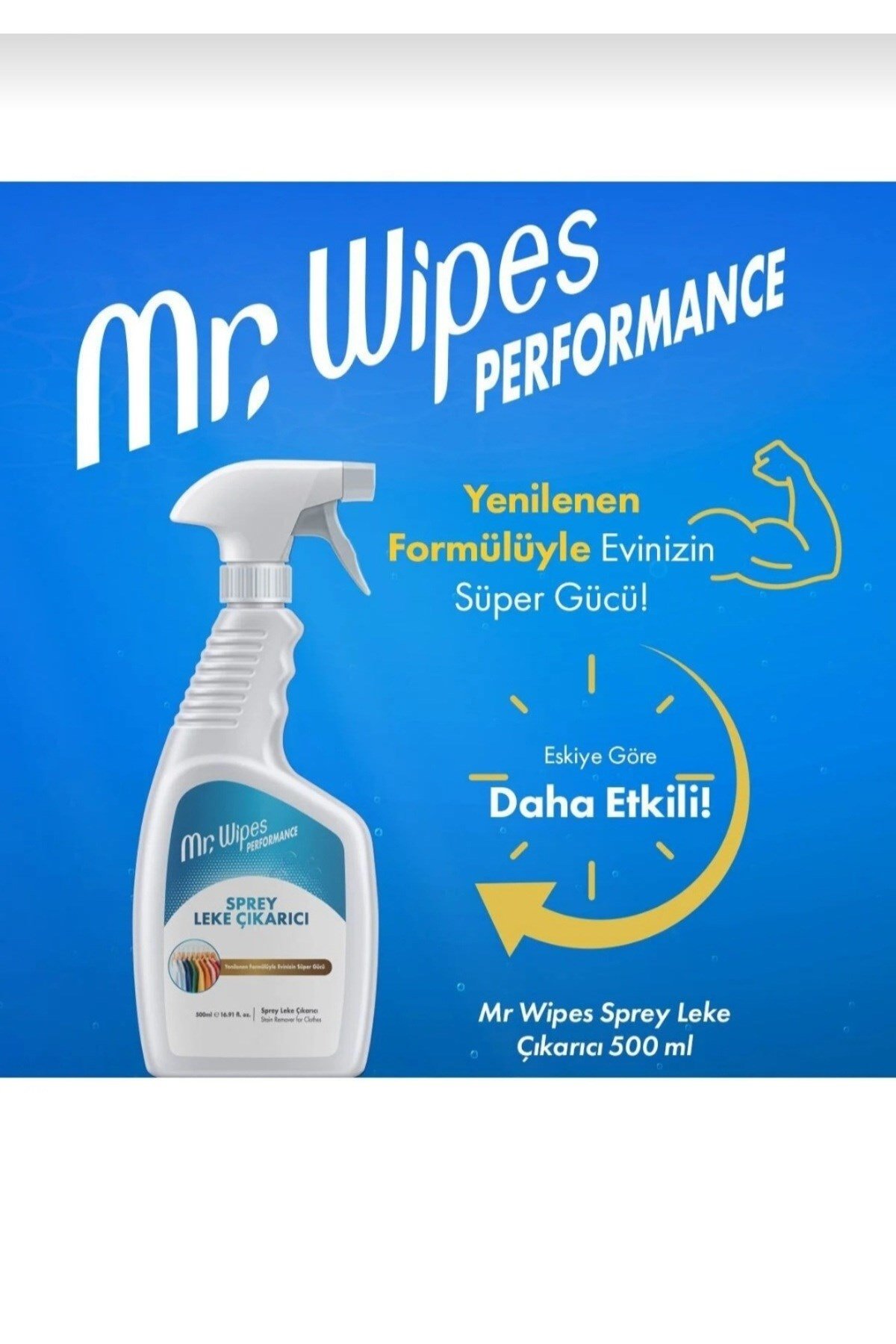Mr. Wipes Sprey Leke Çıkarıcı 500 ml |ORJİNAL ÜRÜN |HIZLI GÖNDERİM |