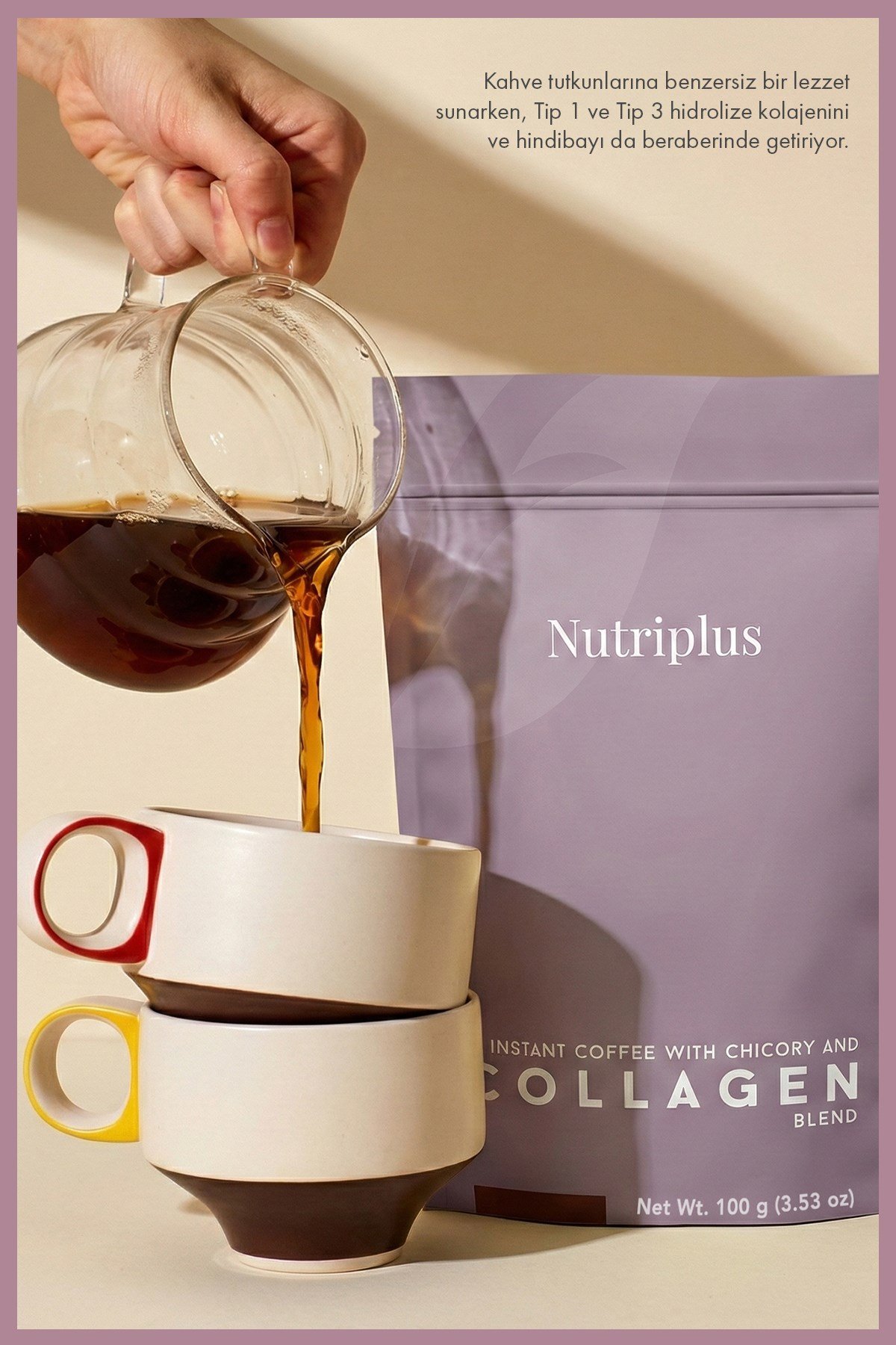 Nutriplus Collagen hindiba kahve