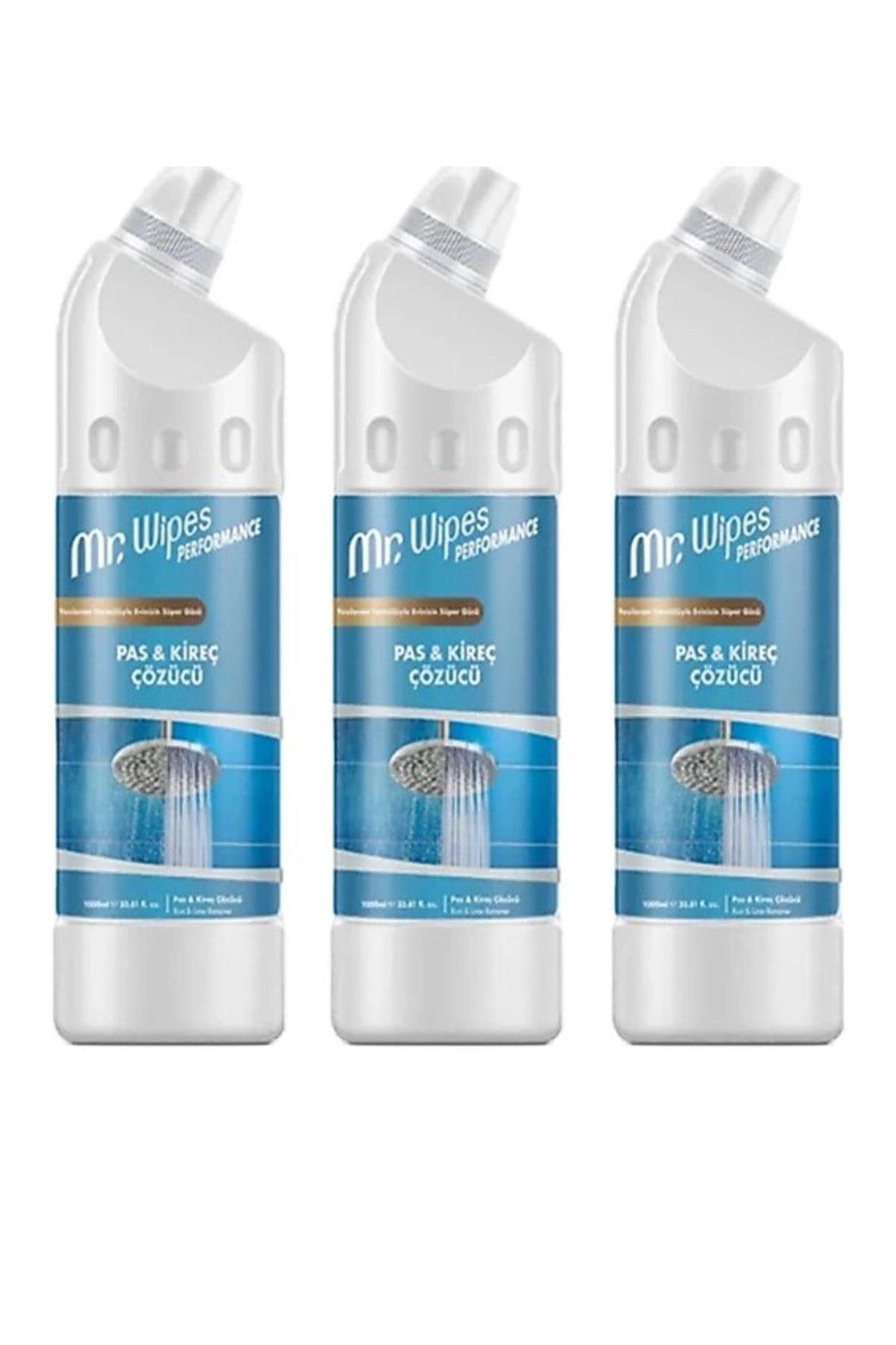 Pas Kireç Sökücü 3 lü set .3 × 1000 ml Kireç Temizleyici Banyo Mutfak Temizleyici Set