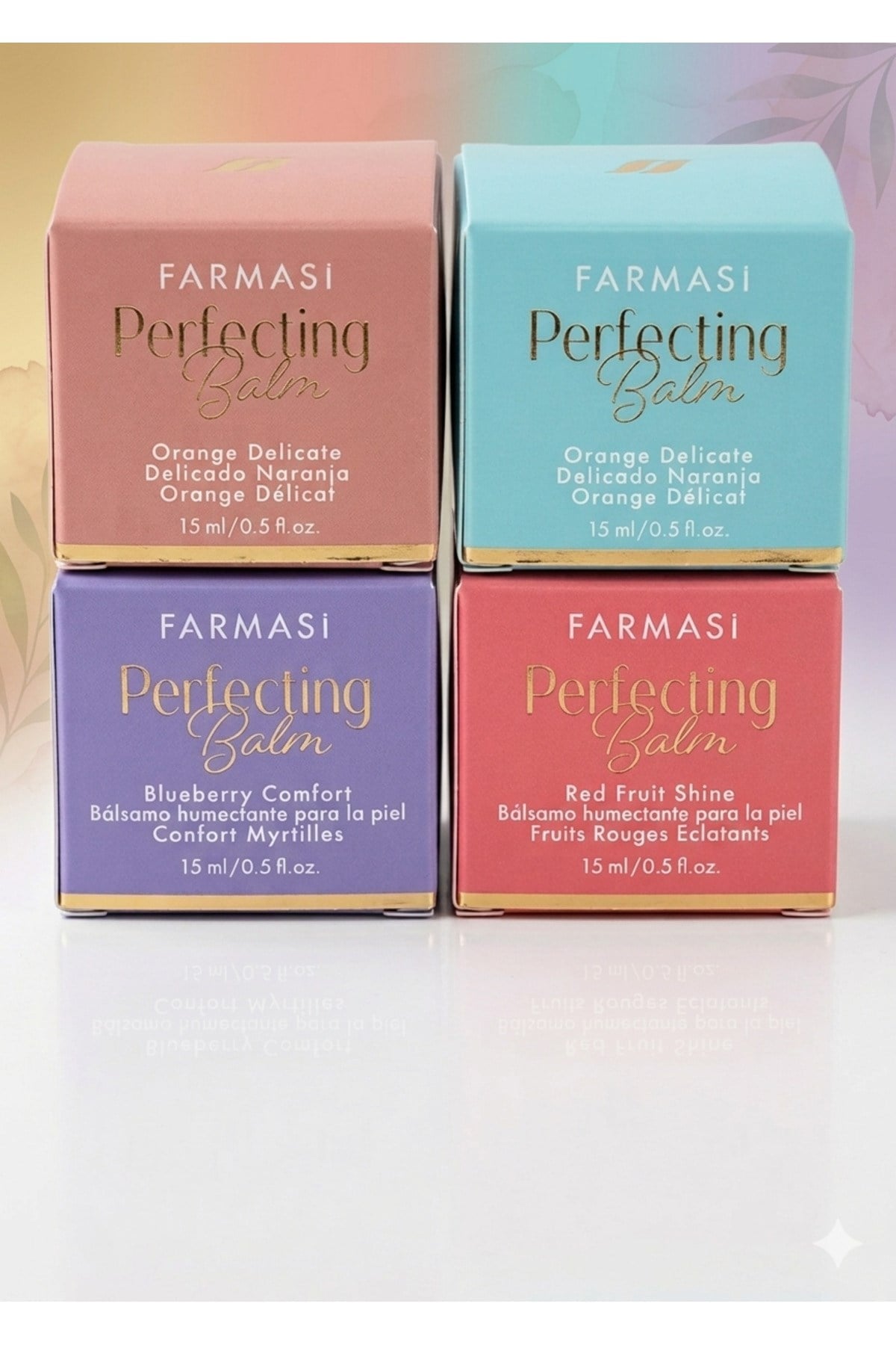Perfecting Aloe Pleasure + Orange Delicate + Red Fruit Shine + Blueberry Comfort Balm 4 Lü