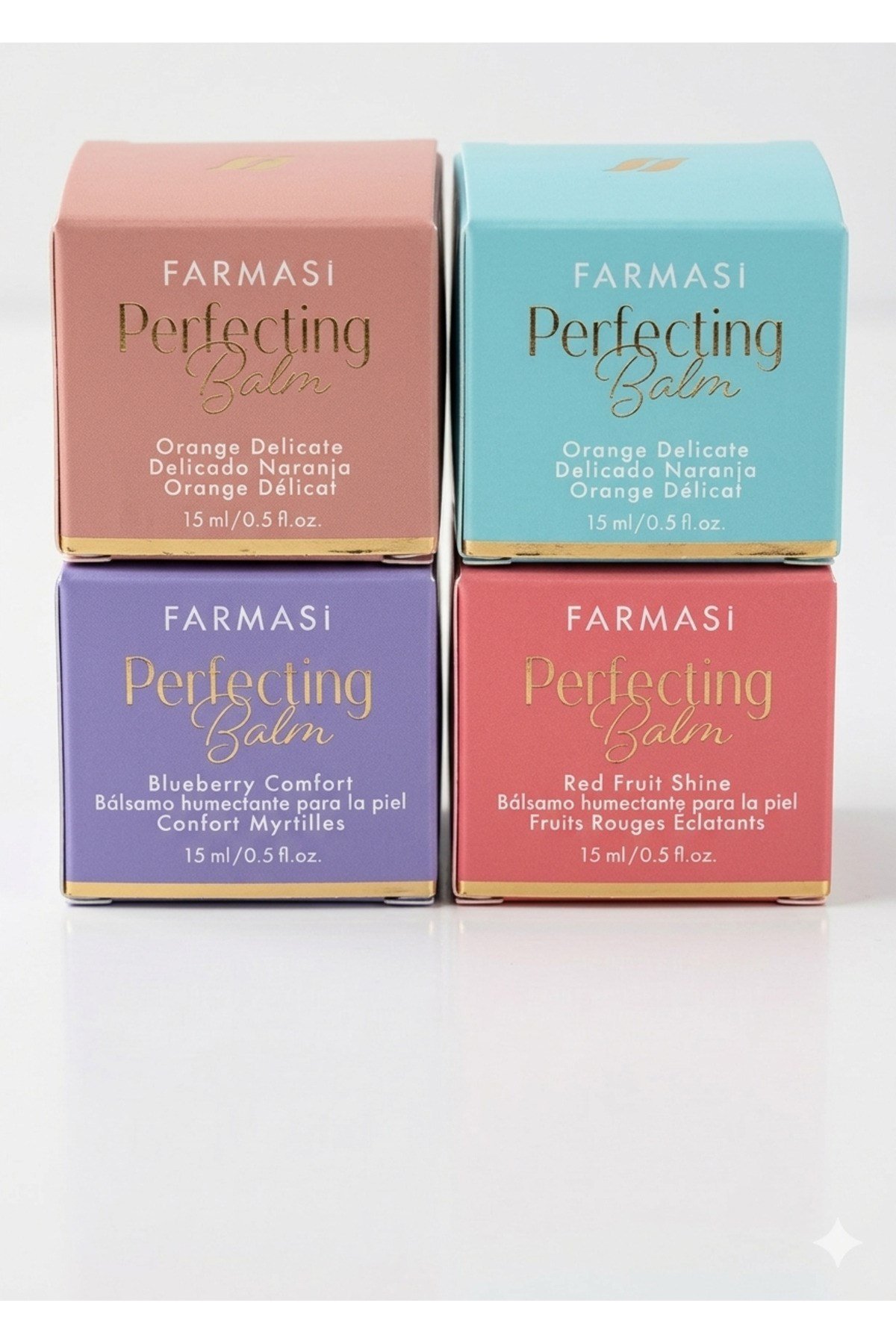 Perfecting Aloe Pleasure + Orange Delicate + Red Fruit Shine + Blueberry Comfort Balm 4 Lü