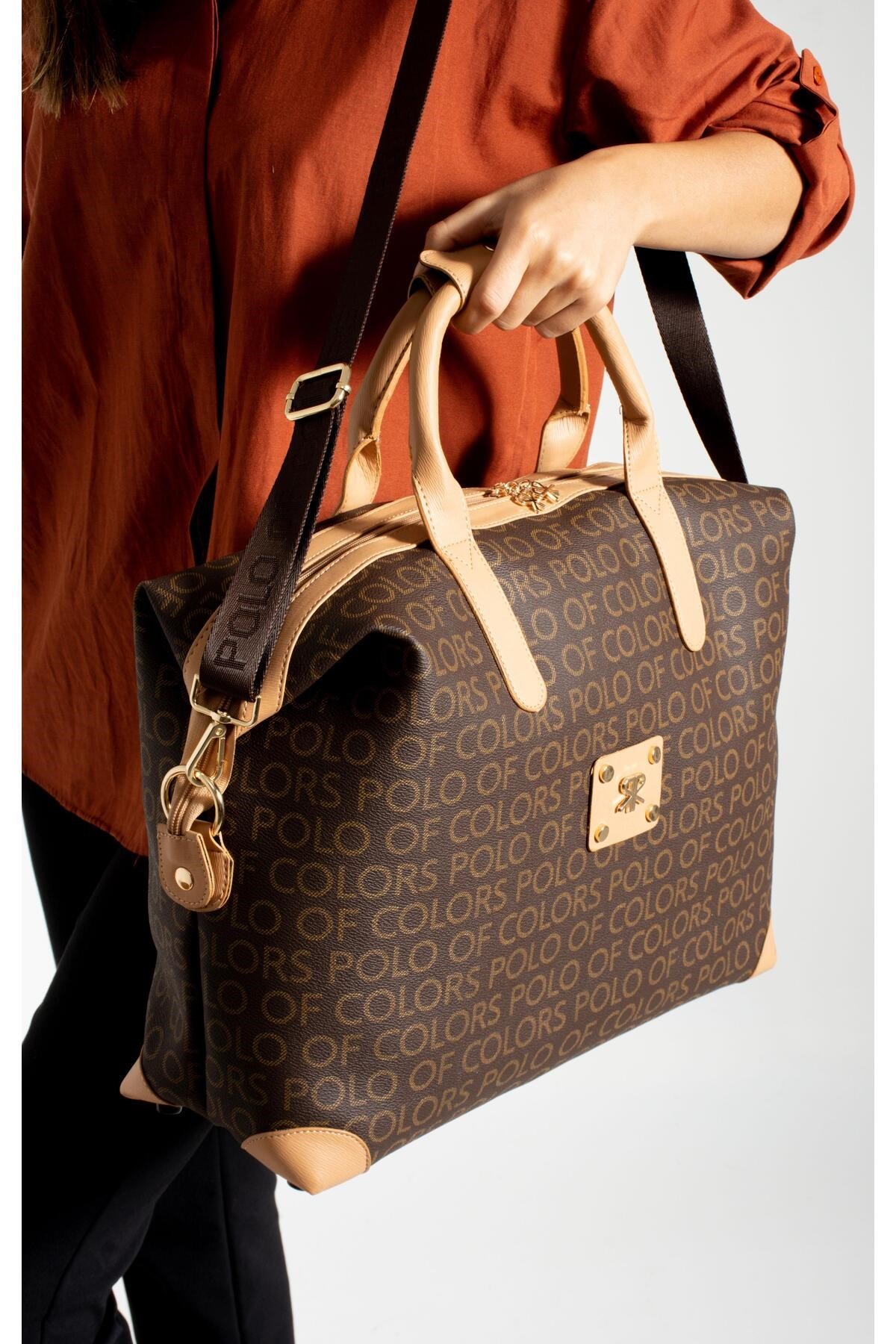 Bigbag Kahvekamelempirme Baskı Çok Amaçlı Seyhat Çantası 40x58 Ebatında