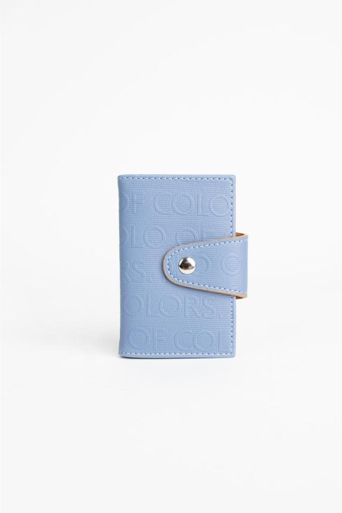 Emiliy Mavi Gofraj Desen Çok Amaçlı unisex Kartlık 7x11 Ebatında