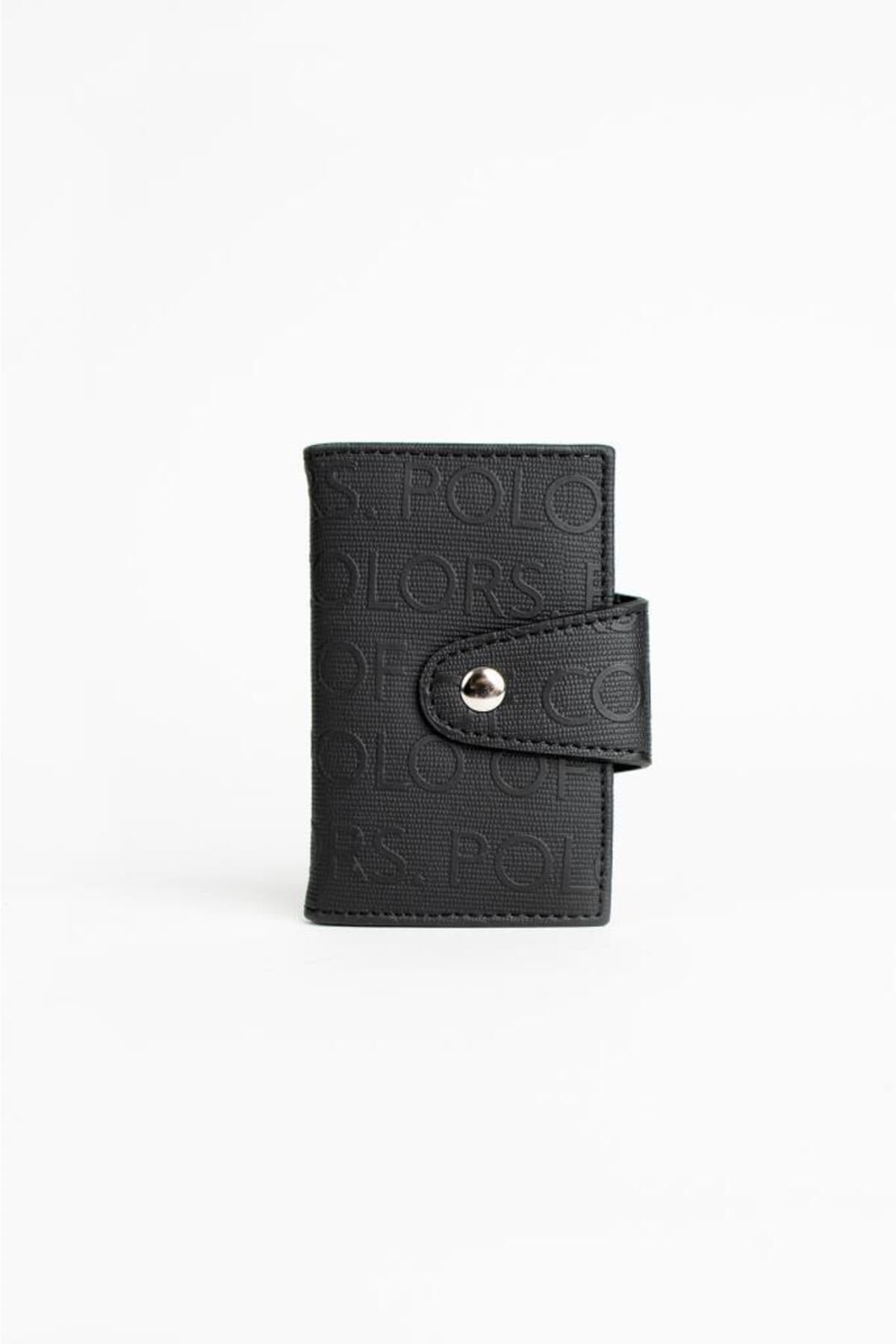 Emiliy Siyah Gofraj Desen Çok Amaçlı unisex Kartlık 7x11 Ebatında