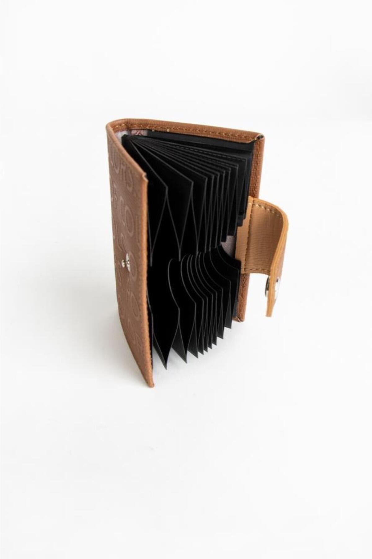 Emiliy Taba Gofraj Desen Çok Amaçlı unisex Kartlık 7x11 Ebatında