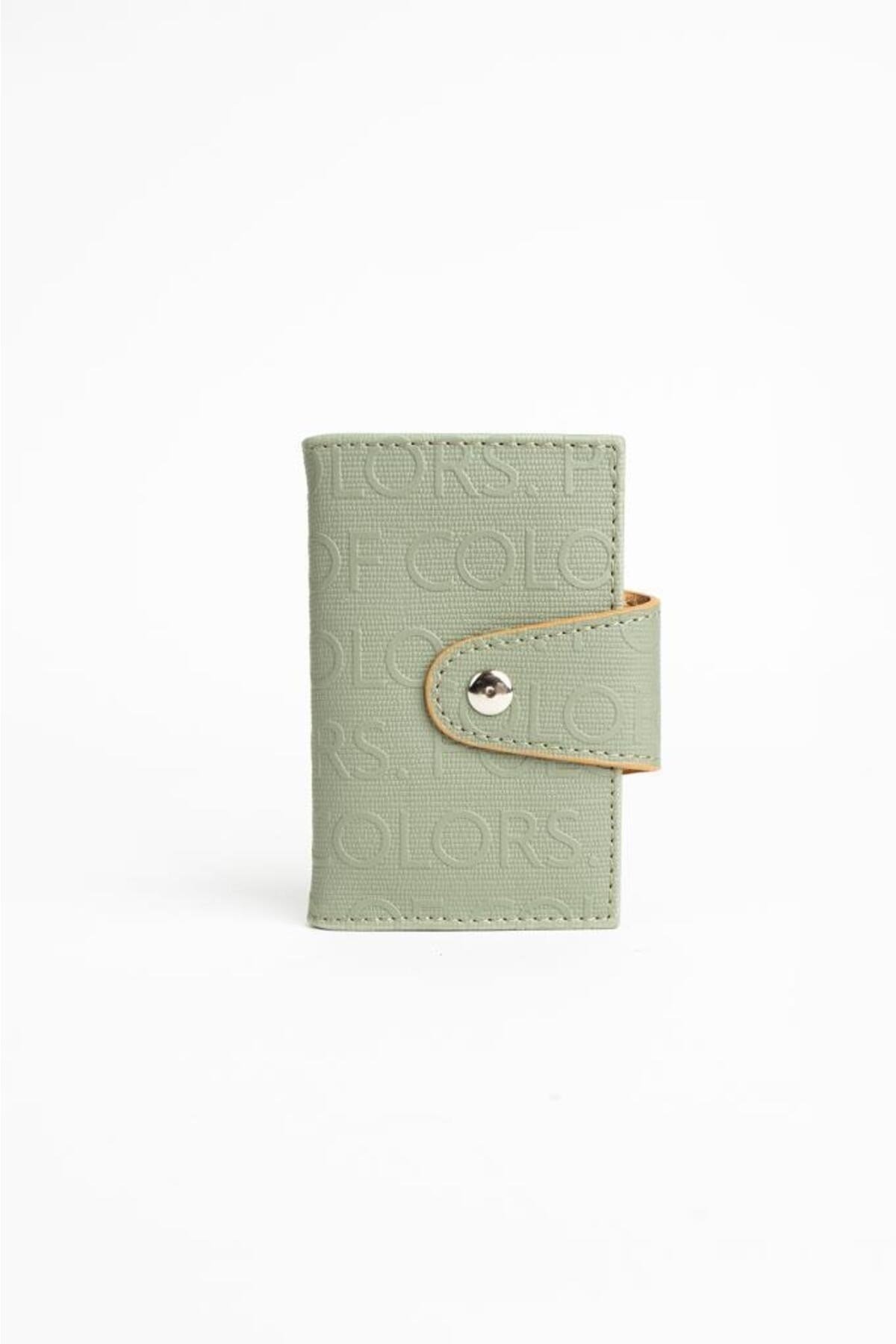 Emiliy Yeşil Gofraj Desen Çok Amaçlı unisex Kartlık 7x11 Ebatında