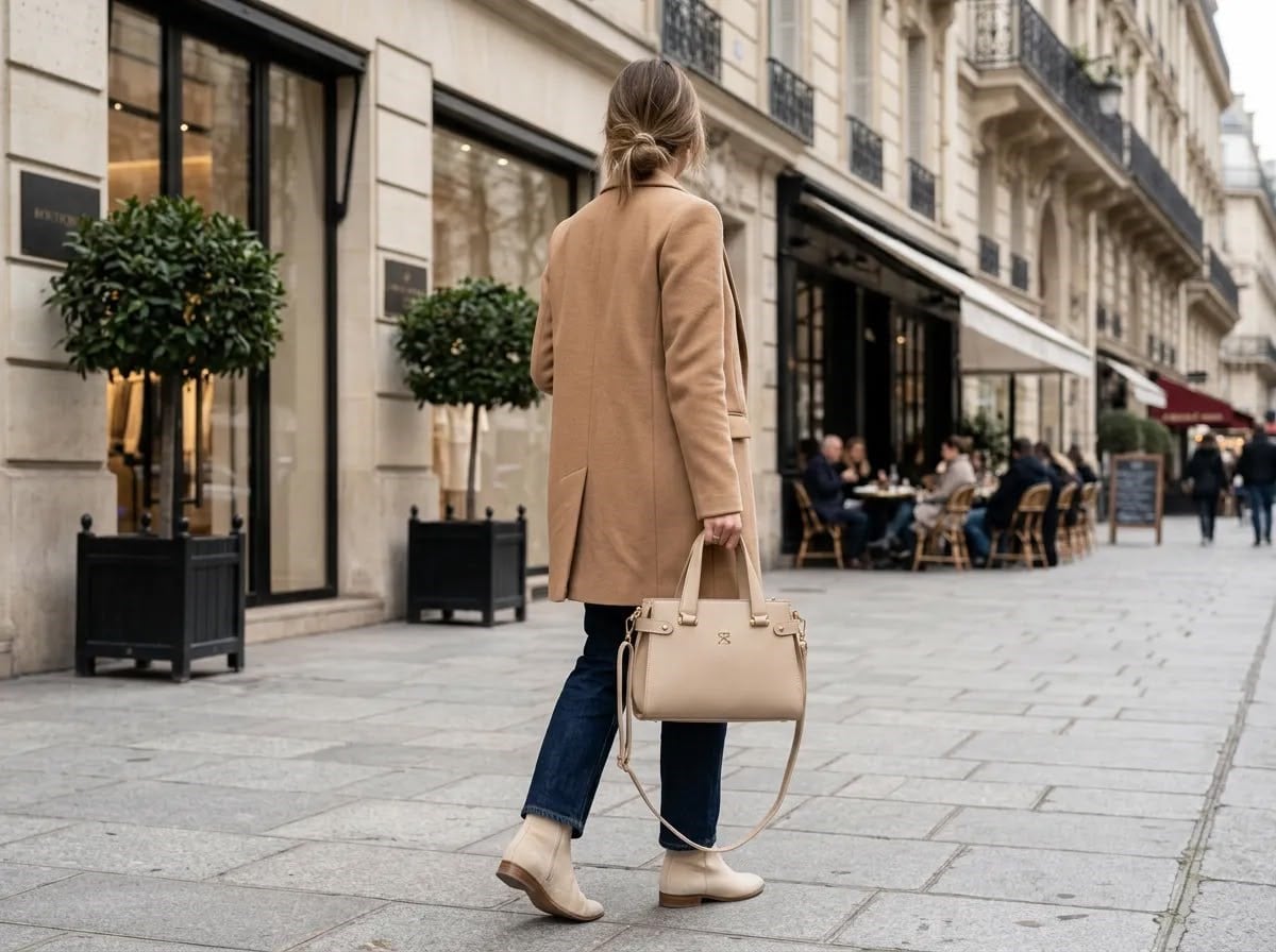 İMPOLO 2028 Kum Zarif El & Omuz Çantası