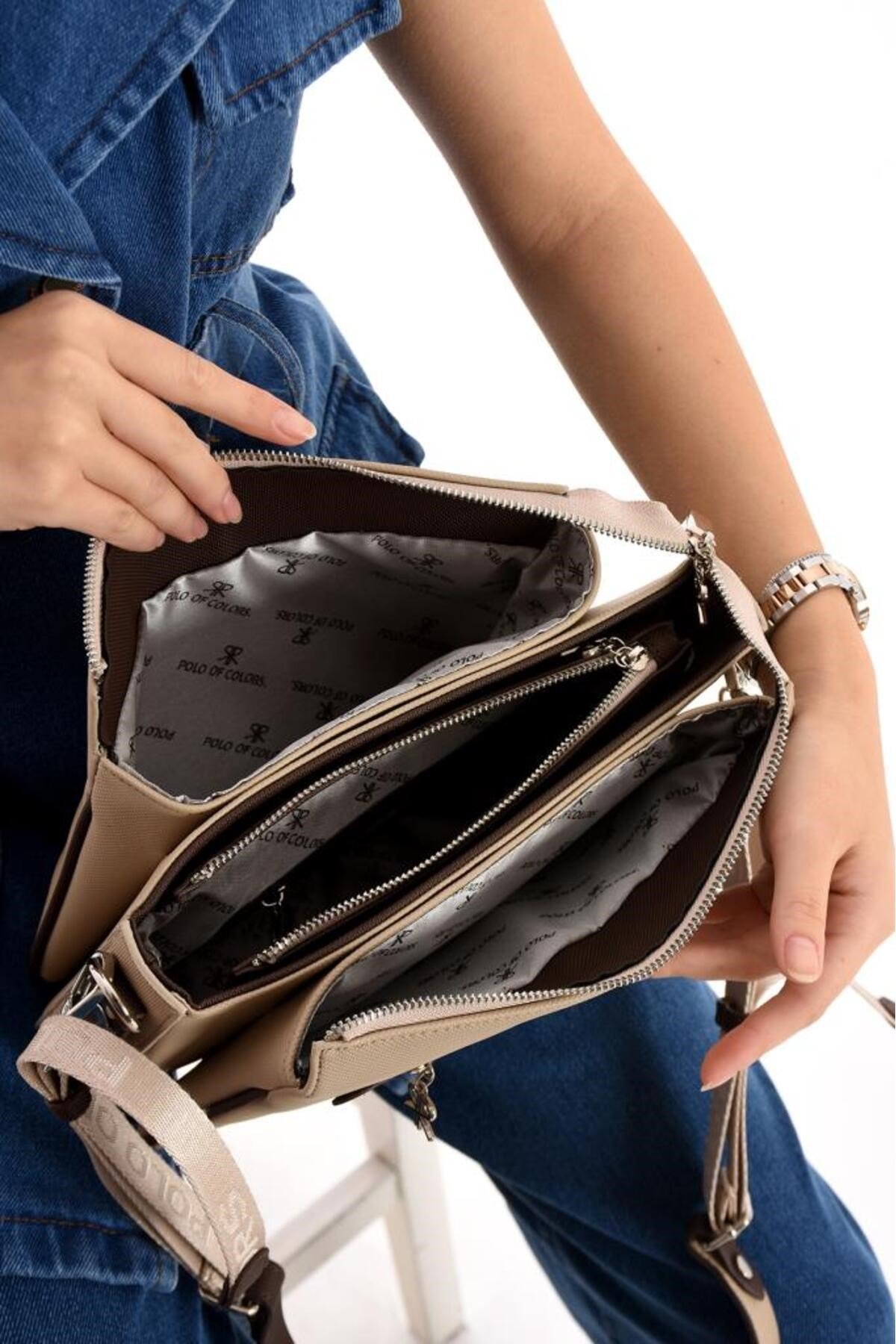 ImPolo Ancela LkKum Kadın Omuz Ve Çapraz Çantası 23x27E batında