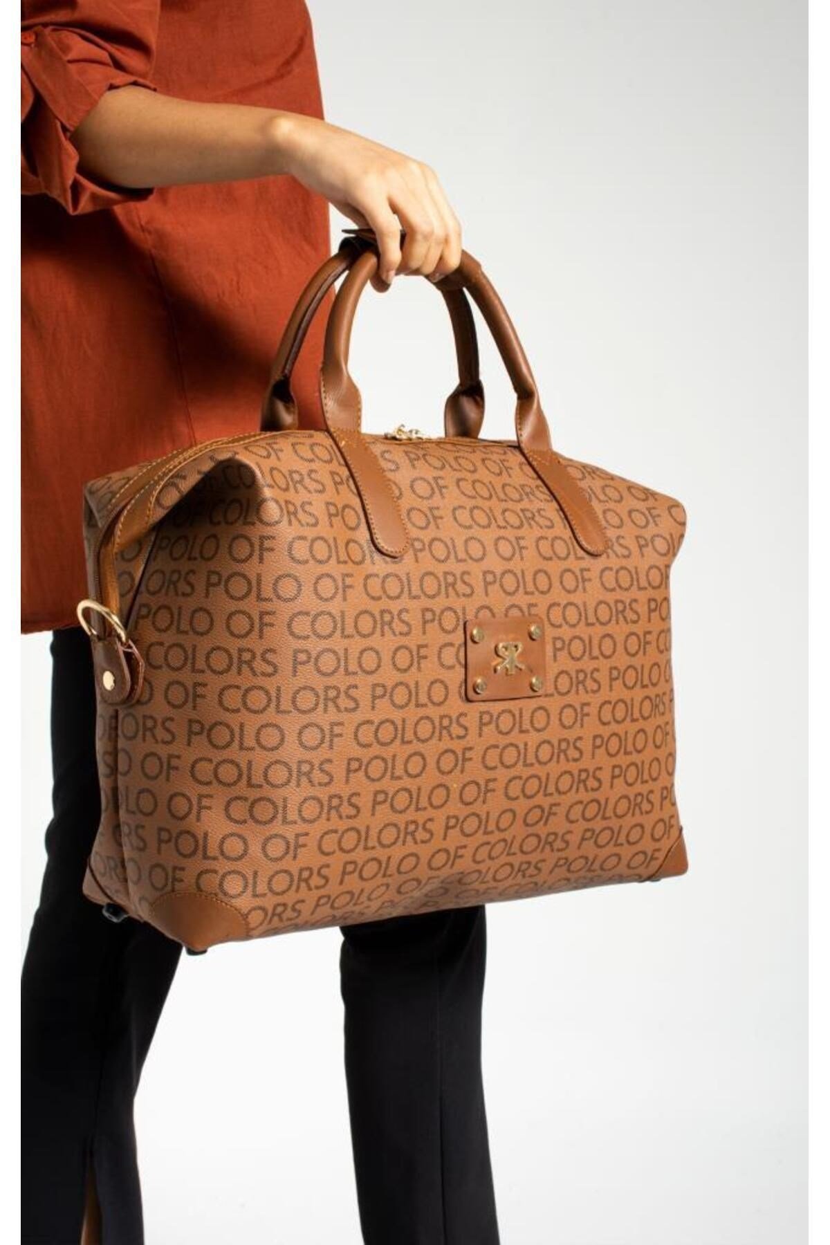 İmpolo BigBag KamelEmpirme Baskı Çok Amaçlı Seyhat Çantası 40x58 Ebatında
