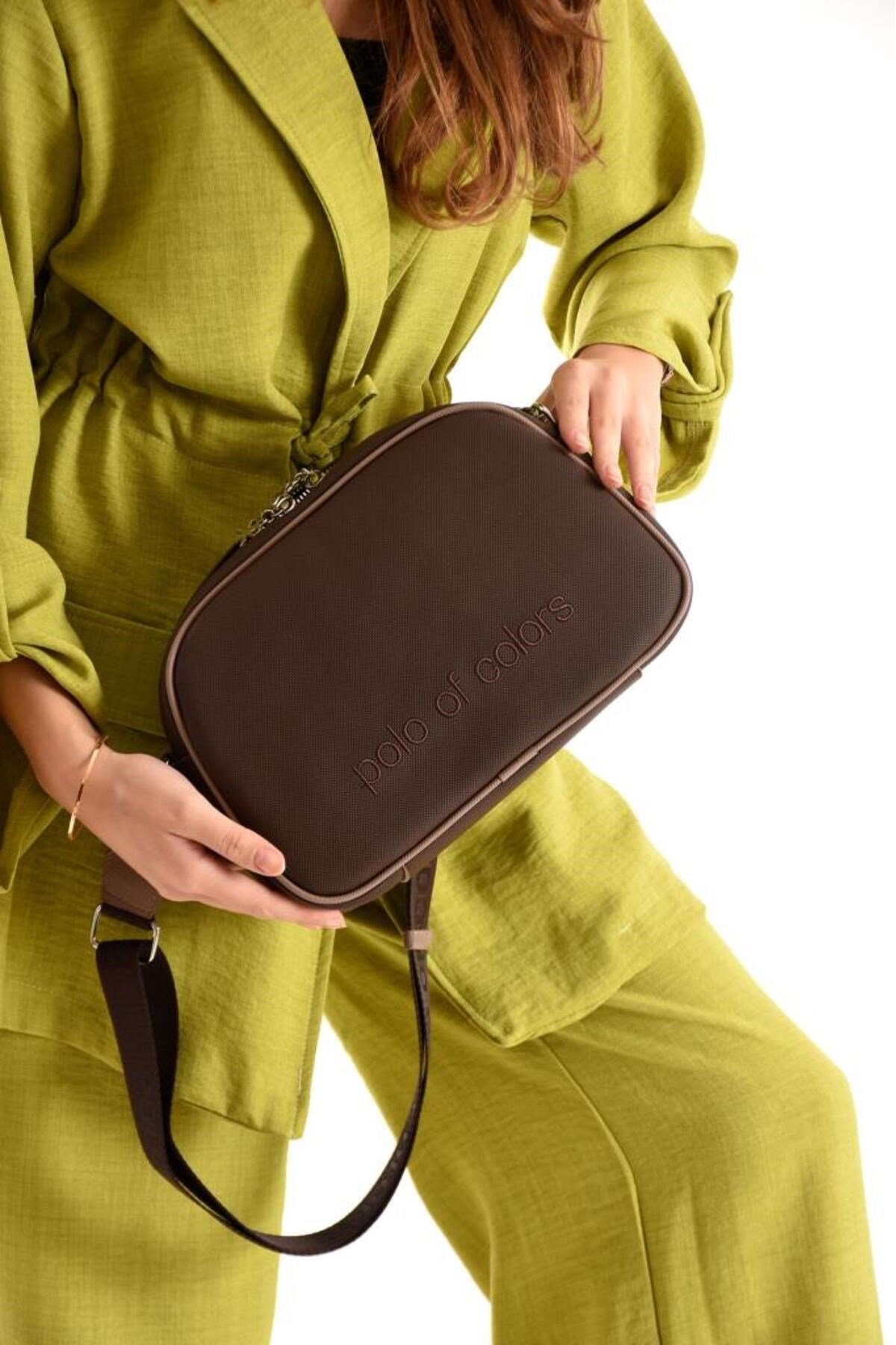 ImPolo Holly LkKahveKum Kadın Spor Çapraz Ve Omuz Çantası 20X28 Ebatında