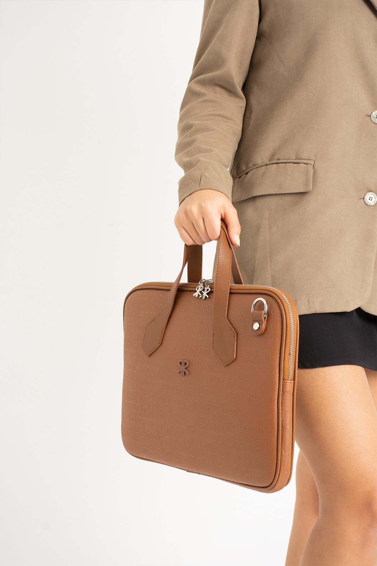 Joyce TabaGofraj Baskı Unisex Netbok Ve Evrak Çantsı 28x37 Ebatında