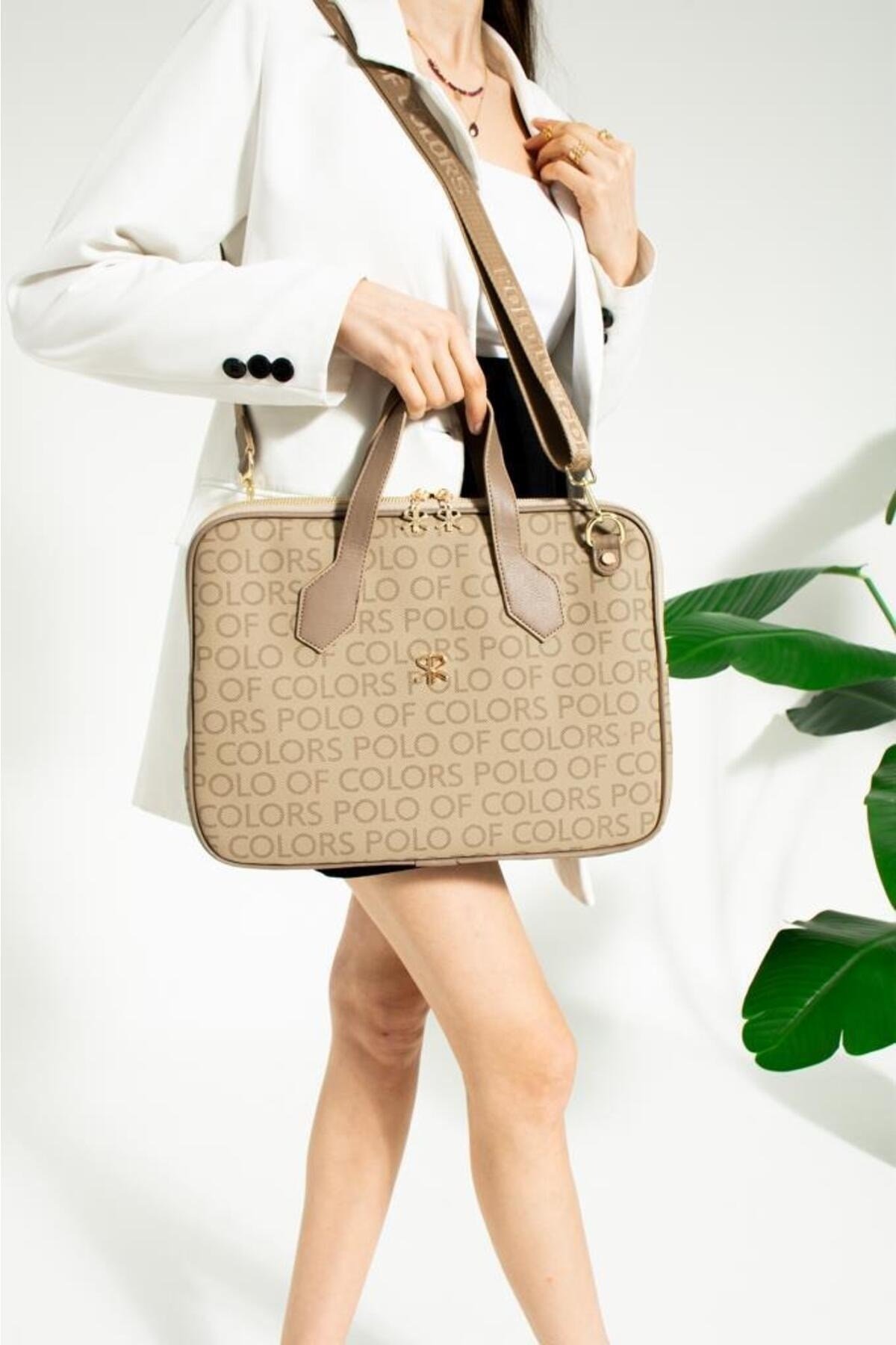 Joyce Vizon Empirme Baskı Unisex Netbok Ve Evrak Çantsı 28x37 Ebatında