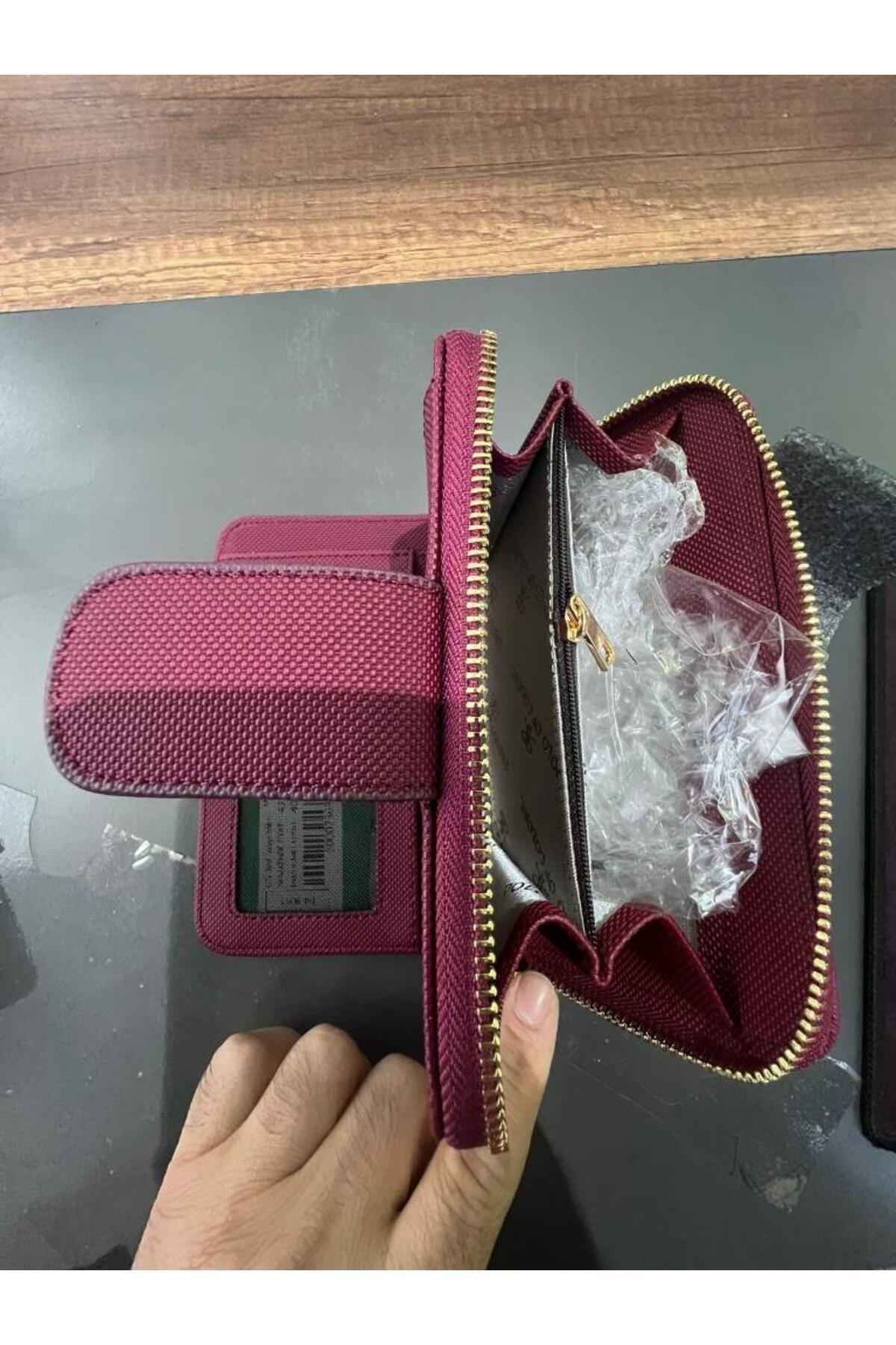 Nili LKBordo Kadın El Cüzdanı 10x17 Ebatında