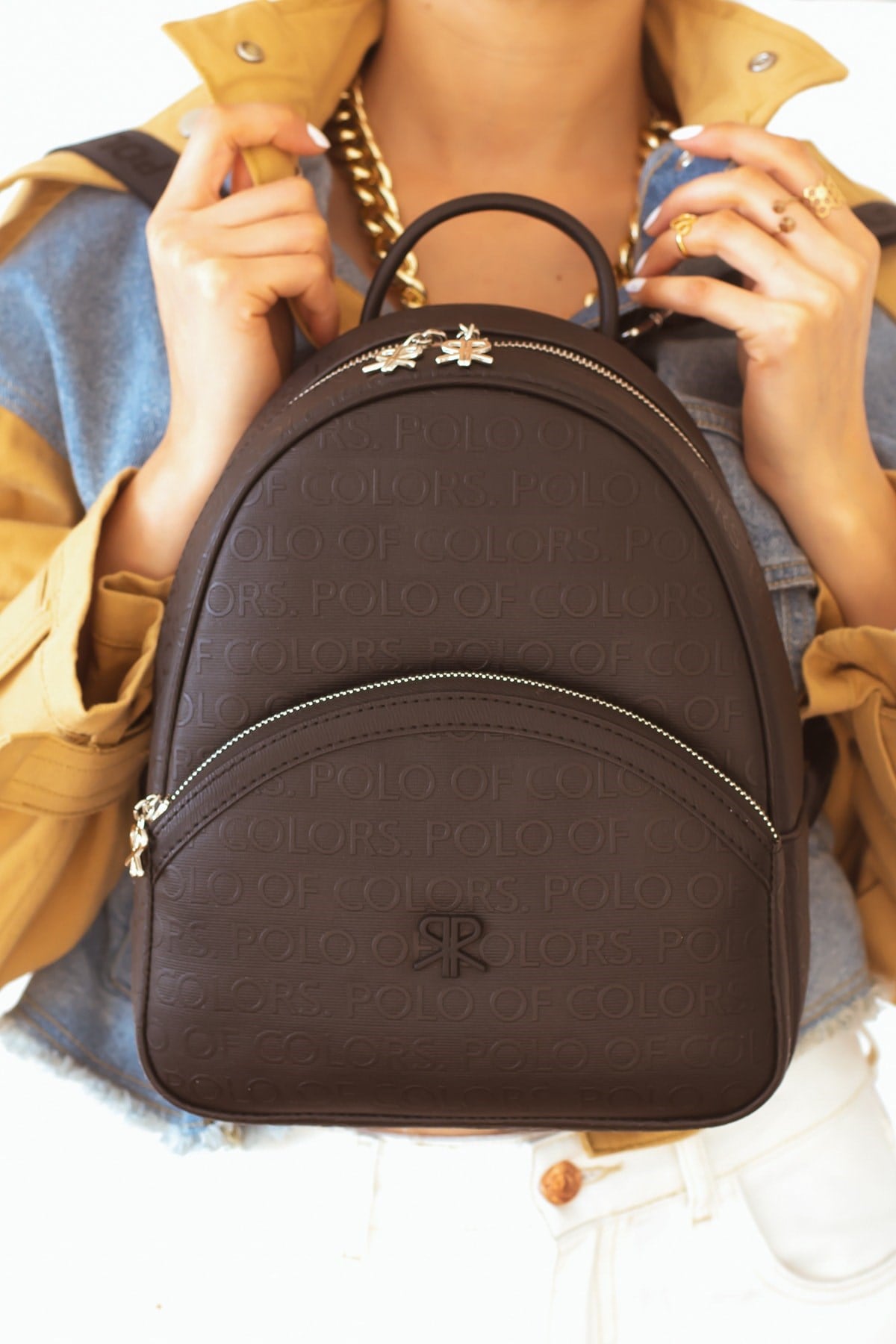 Polo Of Colars A Kalite Azı Fermuarlı Sırt Çantası Uzunluk Ebatı 27 Genişlik Ebatı 24