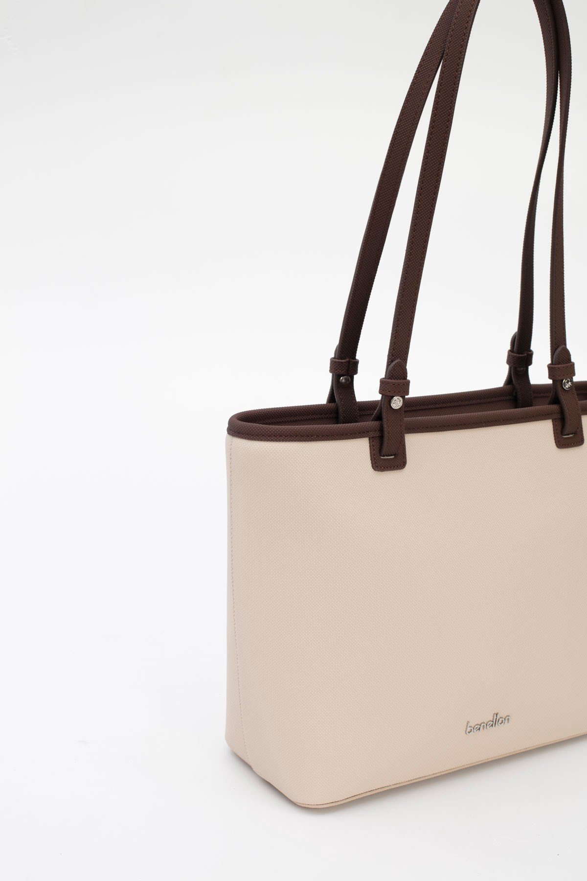 Benetton Kadın Kol Çantası BNT1822 Bej-Kahve