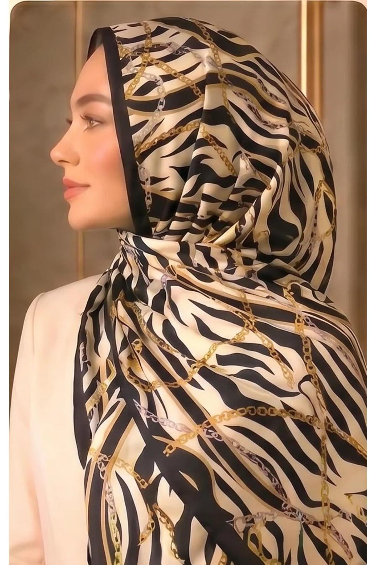 Sisley Esila Desenli Şal S-S-2009 Kahve