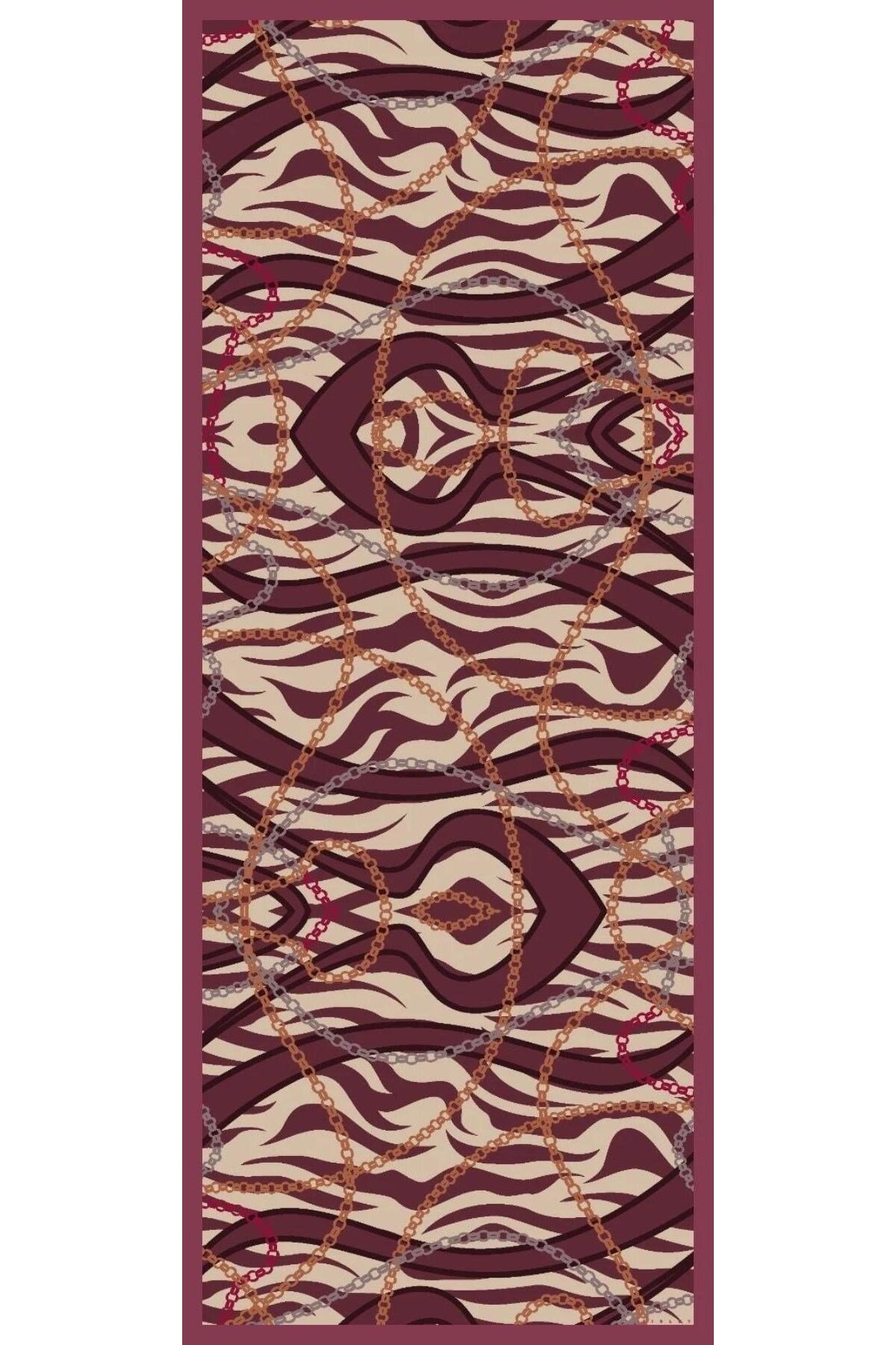 Sisley Esila Desenli Şal S-S-2009 Mürdüm