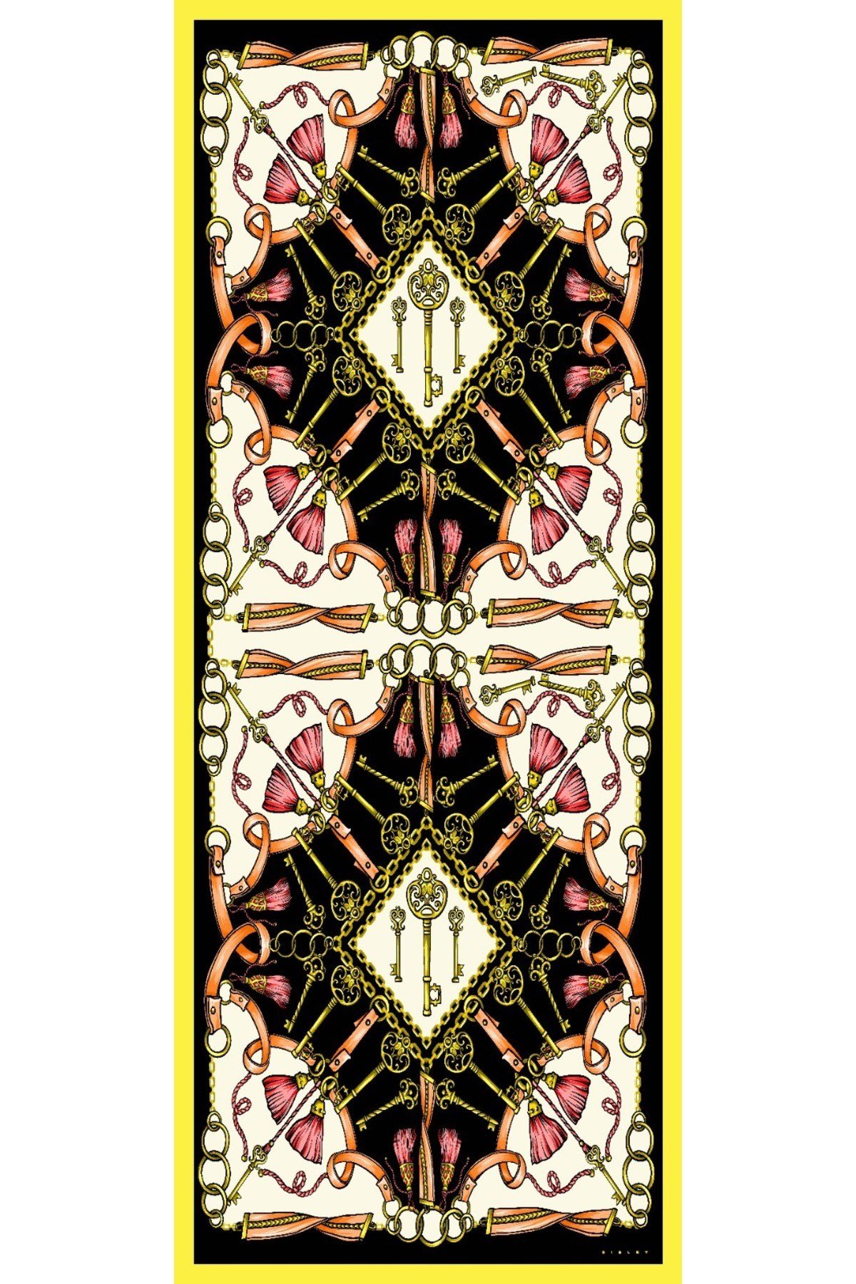 Sisley Esila Desenli Şal S-S-2011 Sarı