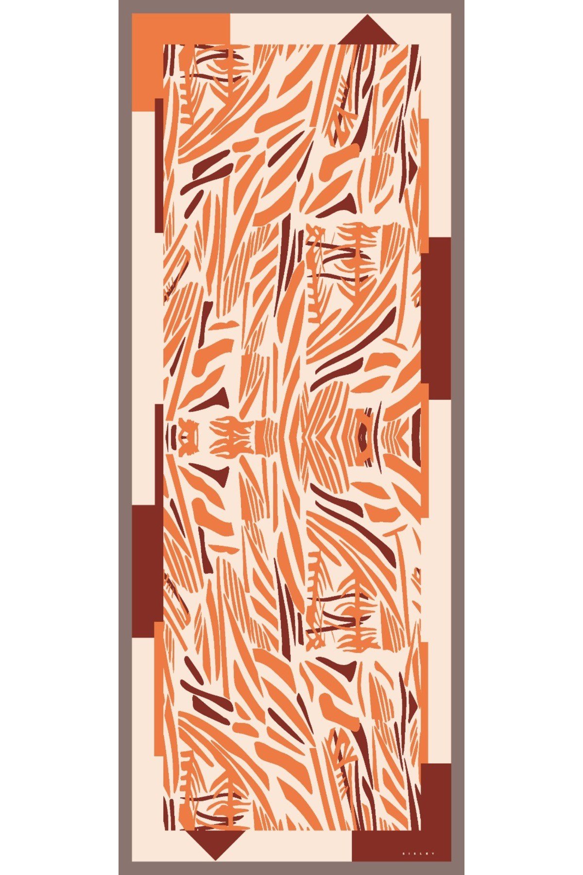 Sisley Esila Desenli Şal S-S-2012 Somon